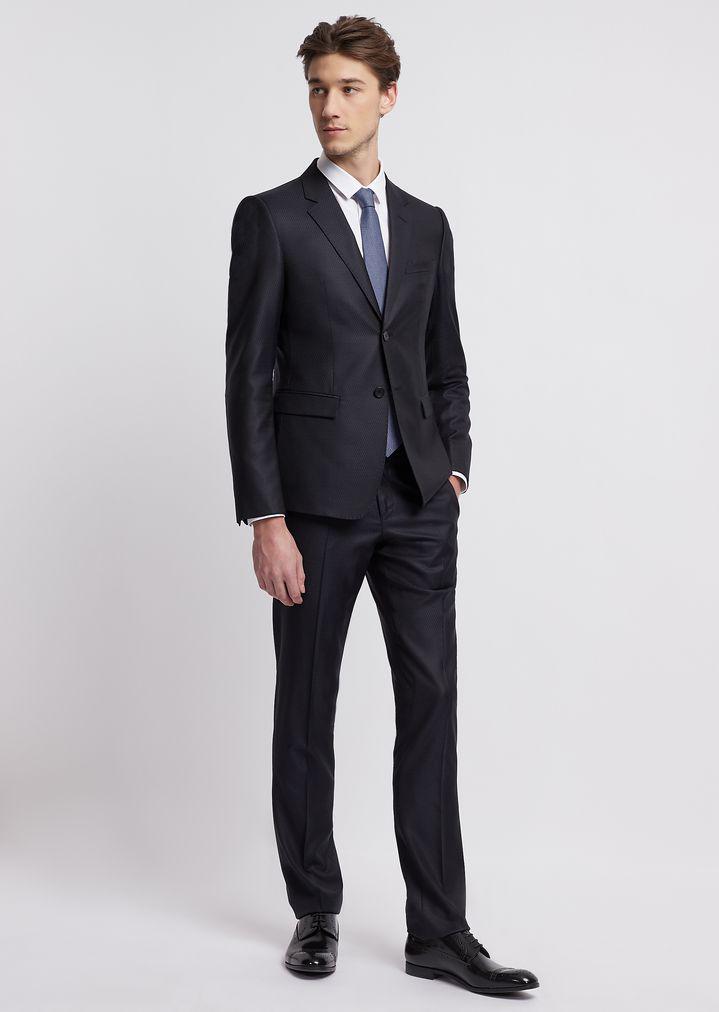 armani navy suit