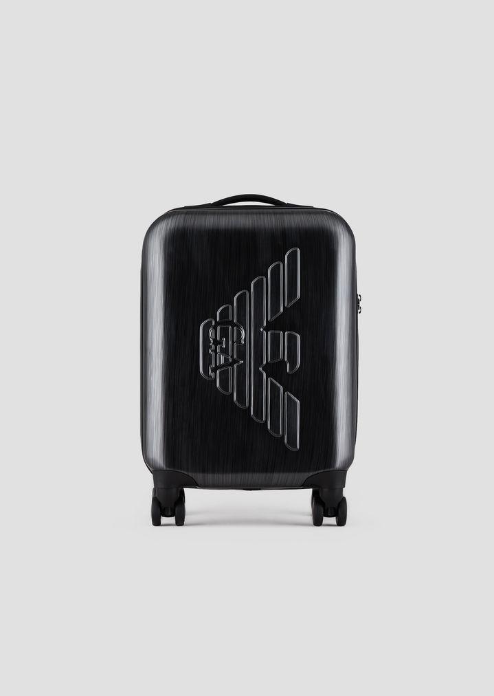 Emporio Armani Rolling Suitcase in Grey 