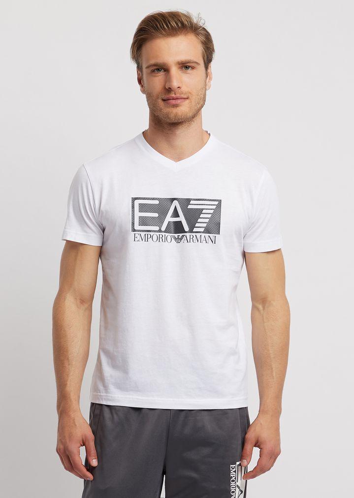 Emporio Armani T-shirt in White for Men - Lyst