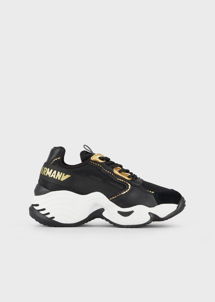 emporio armani sneakers gold