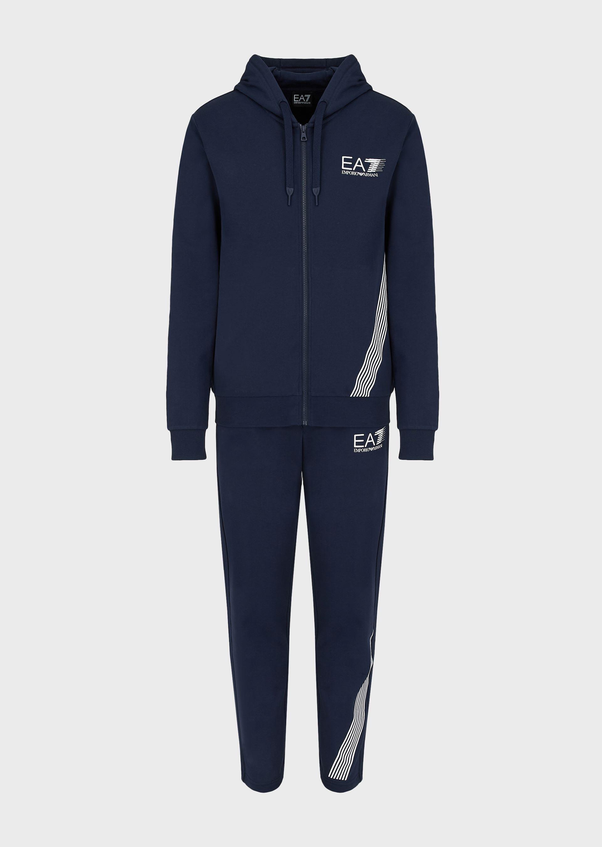 navy blue armani tracksuit