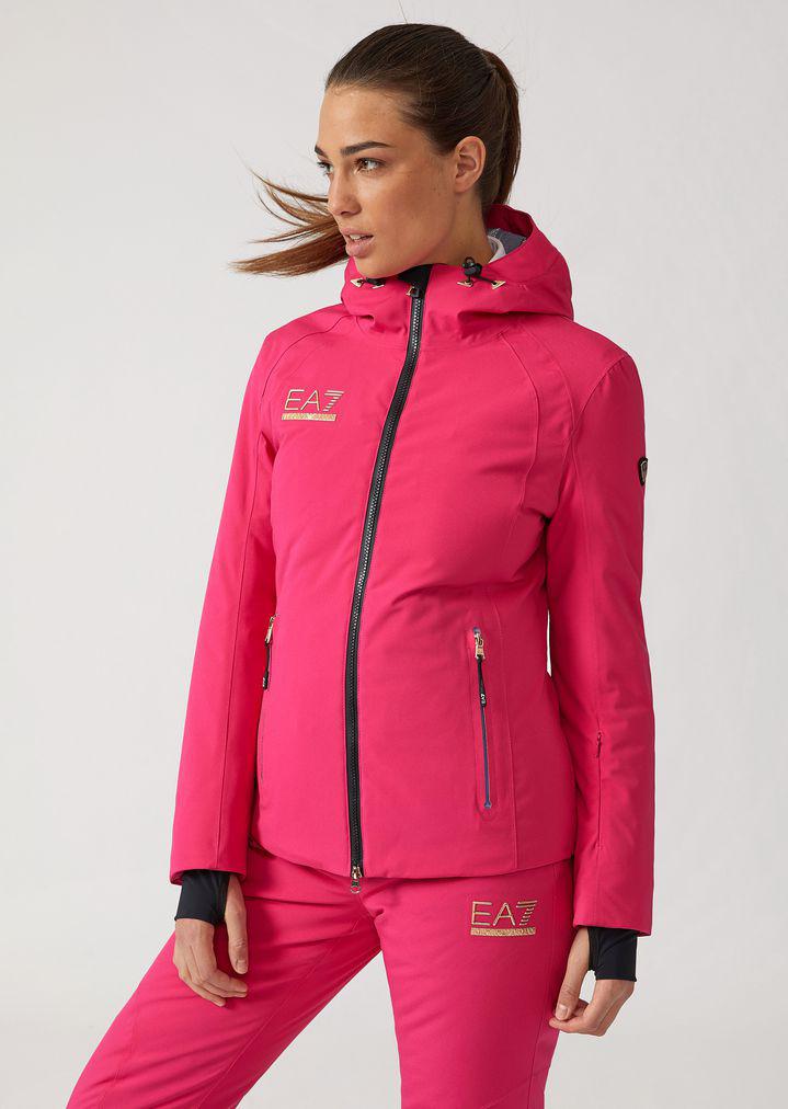 Emporio Armani Synthetic Ski Jacket in Fuchsia (Pink) - Lyst