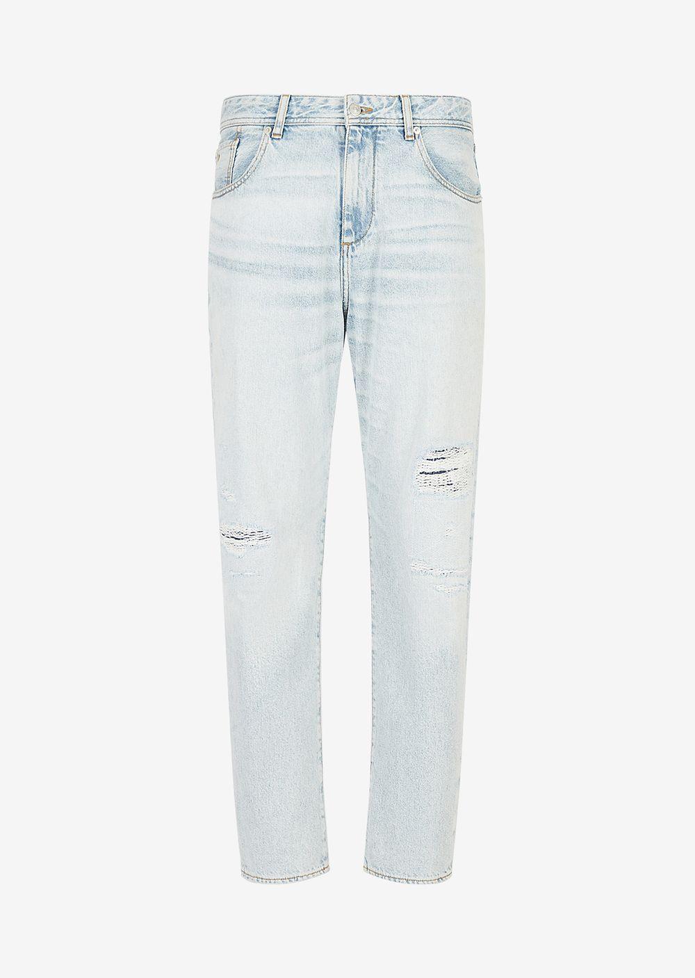 Armani Exchange Tapered Jeans in Blue for Men | Lyst
