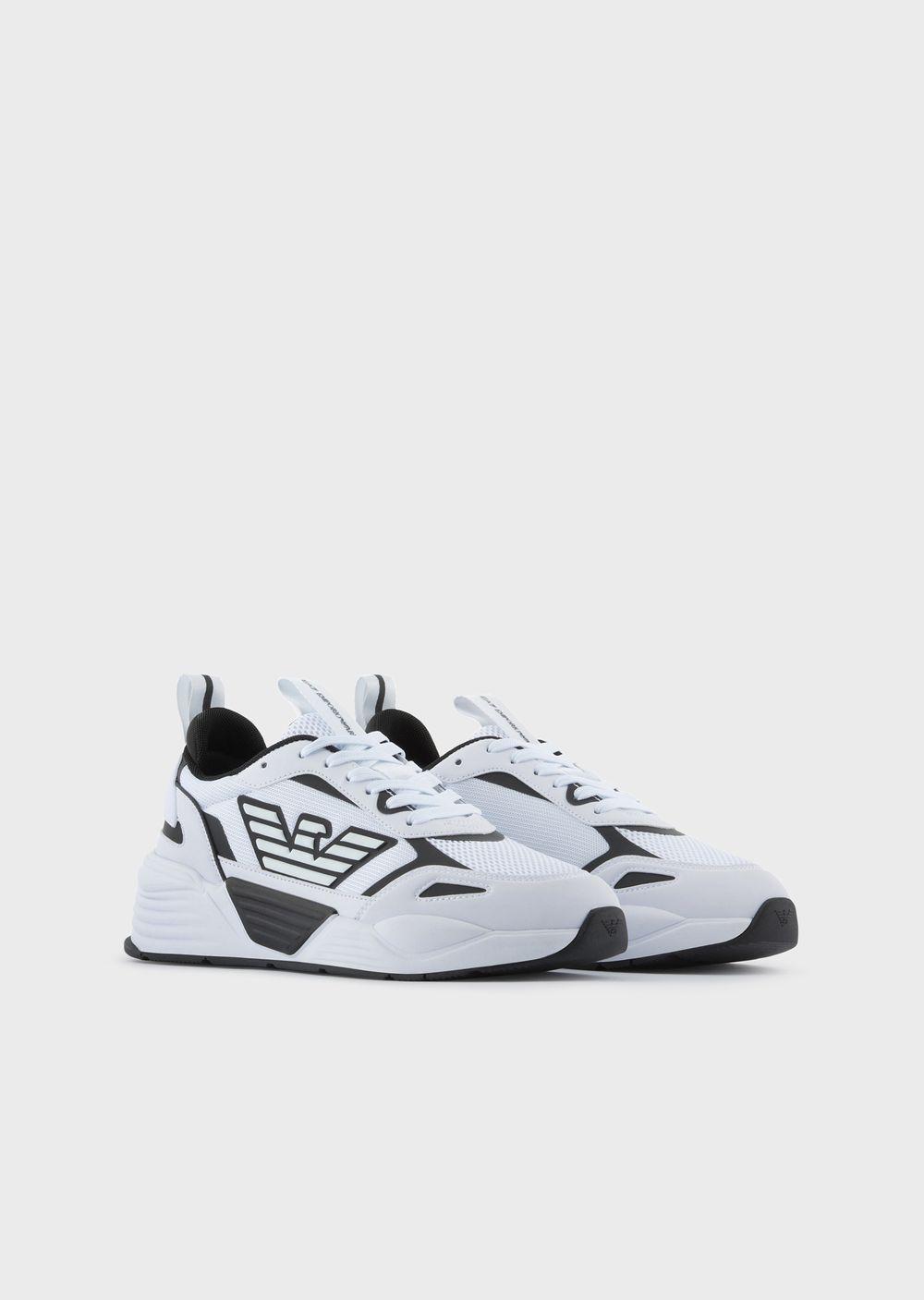 Emporio Armani Ace Runner Sneakers in White 1 (White) - Lyst