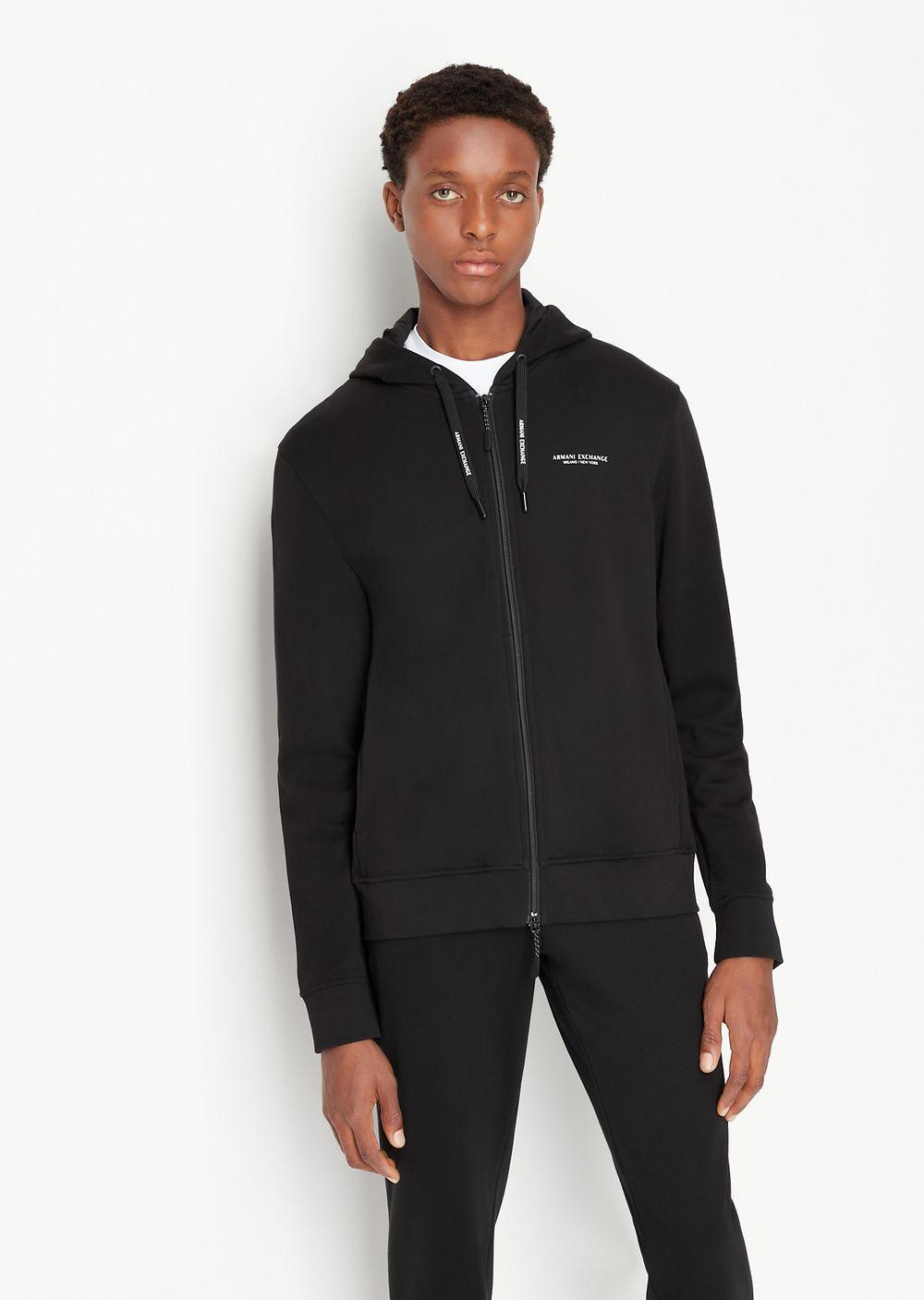 Doen Beheer Rondlopen Armani Exchange Armani Exchange - Milano New York Zip Up Hooded Sweatshirt  in Black for Men | Lyst