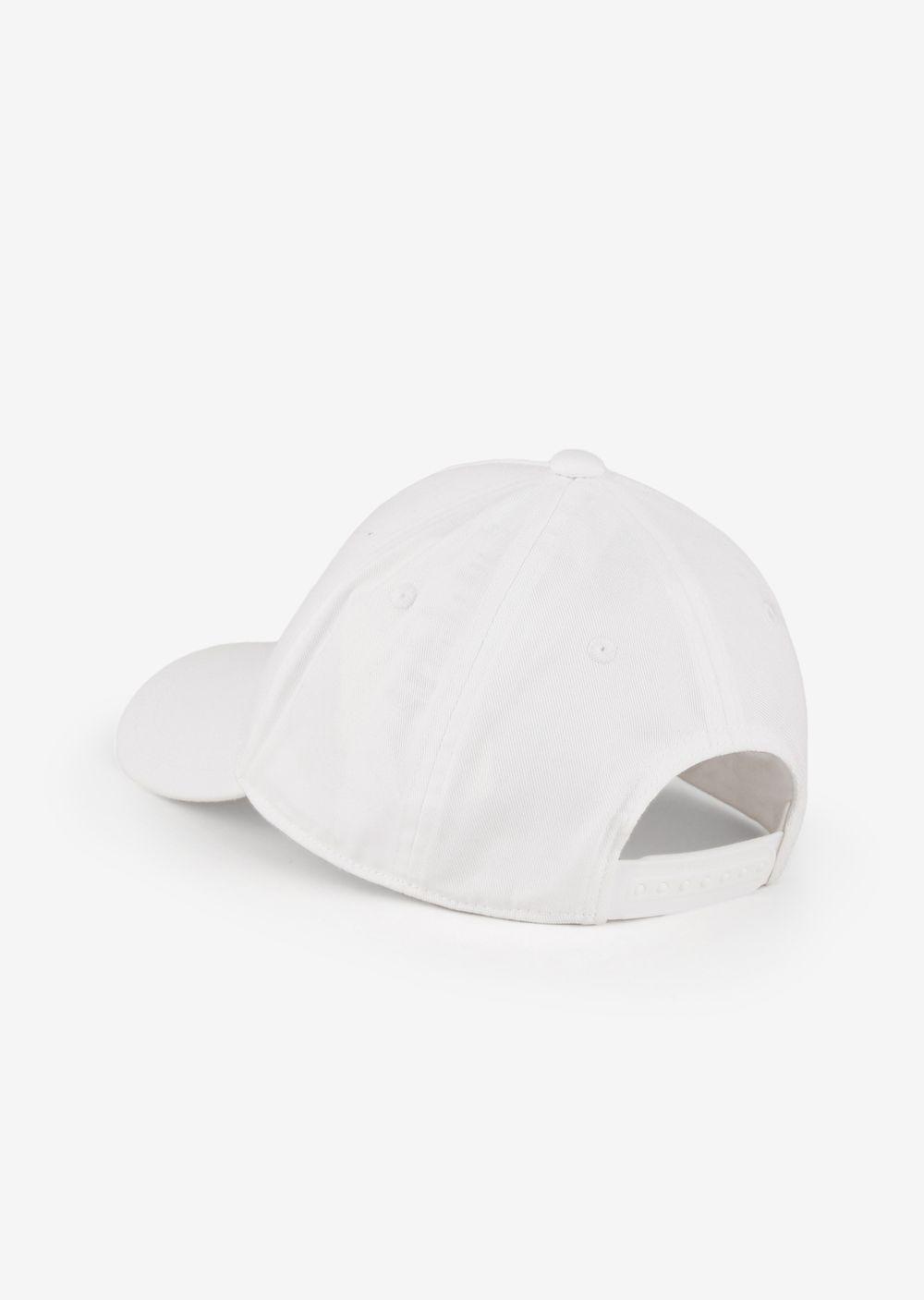 Armani Exchange Cotton Twill Baseball Cap in White | Lyst