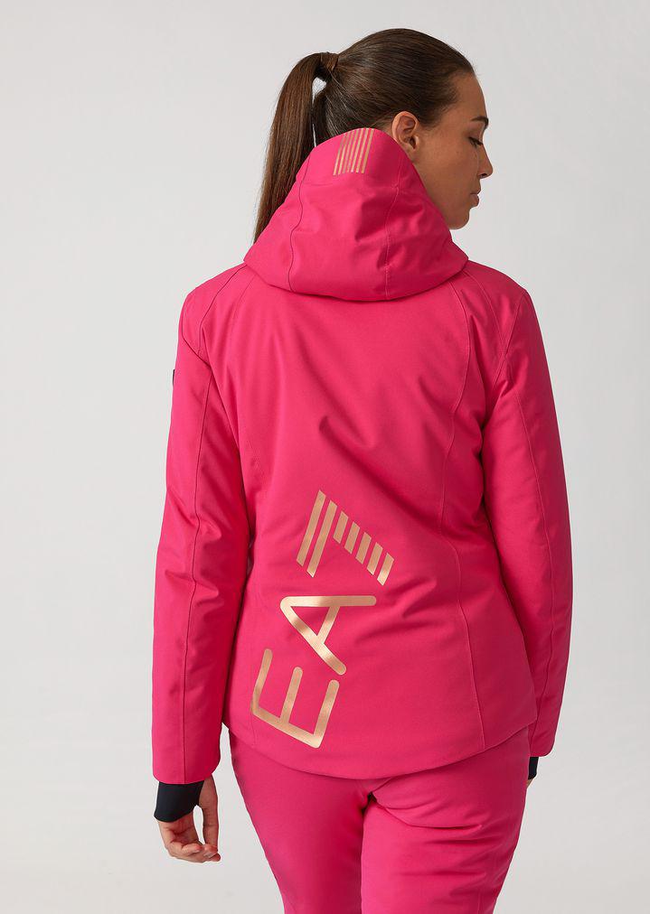Emporio Armani Synthetic Ski Jacket in Fuchsia (Pink) - Lyst