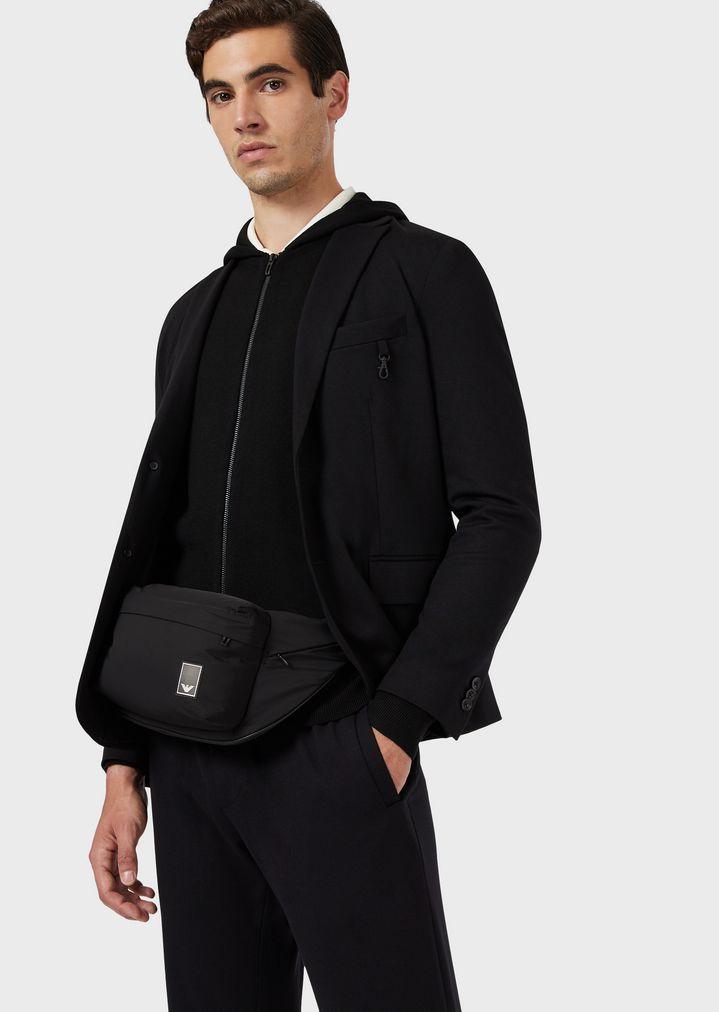 Emporio Armani Synthetic Belt Bag in Black for Men - Lyst
