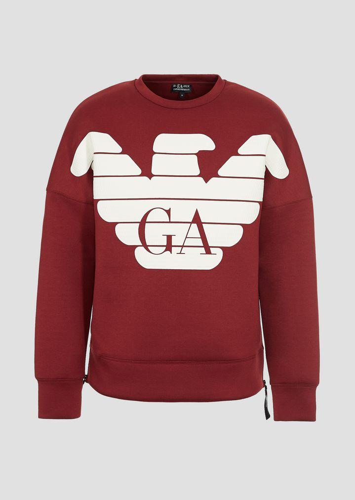 armani red sweatshirt