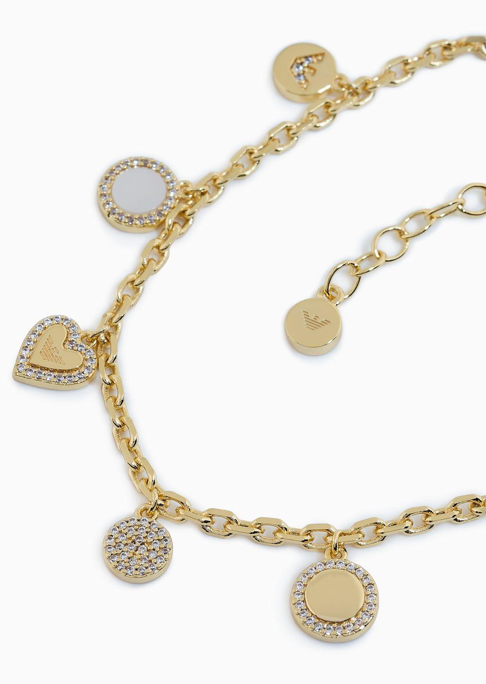Armani Exchange Mk Fashion Gold-Tone Brass Chain Bracelet Mkj8187710
