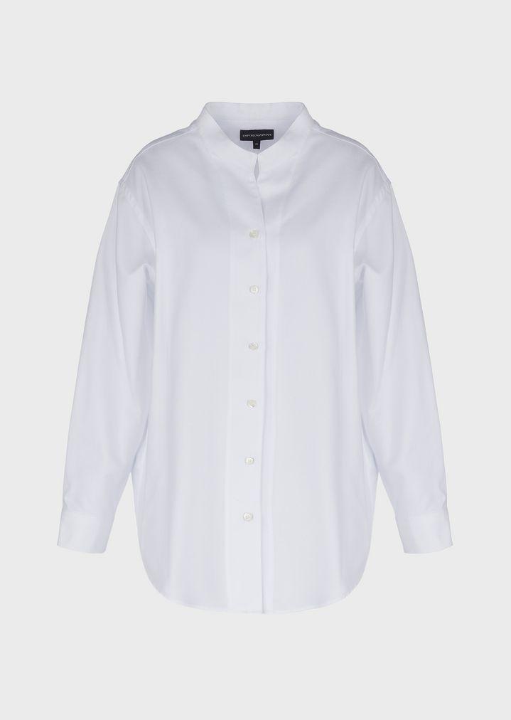 Emporio Armani Cotton Classic Shirt in White - Lyst