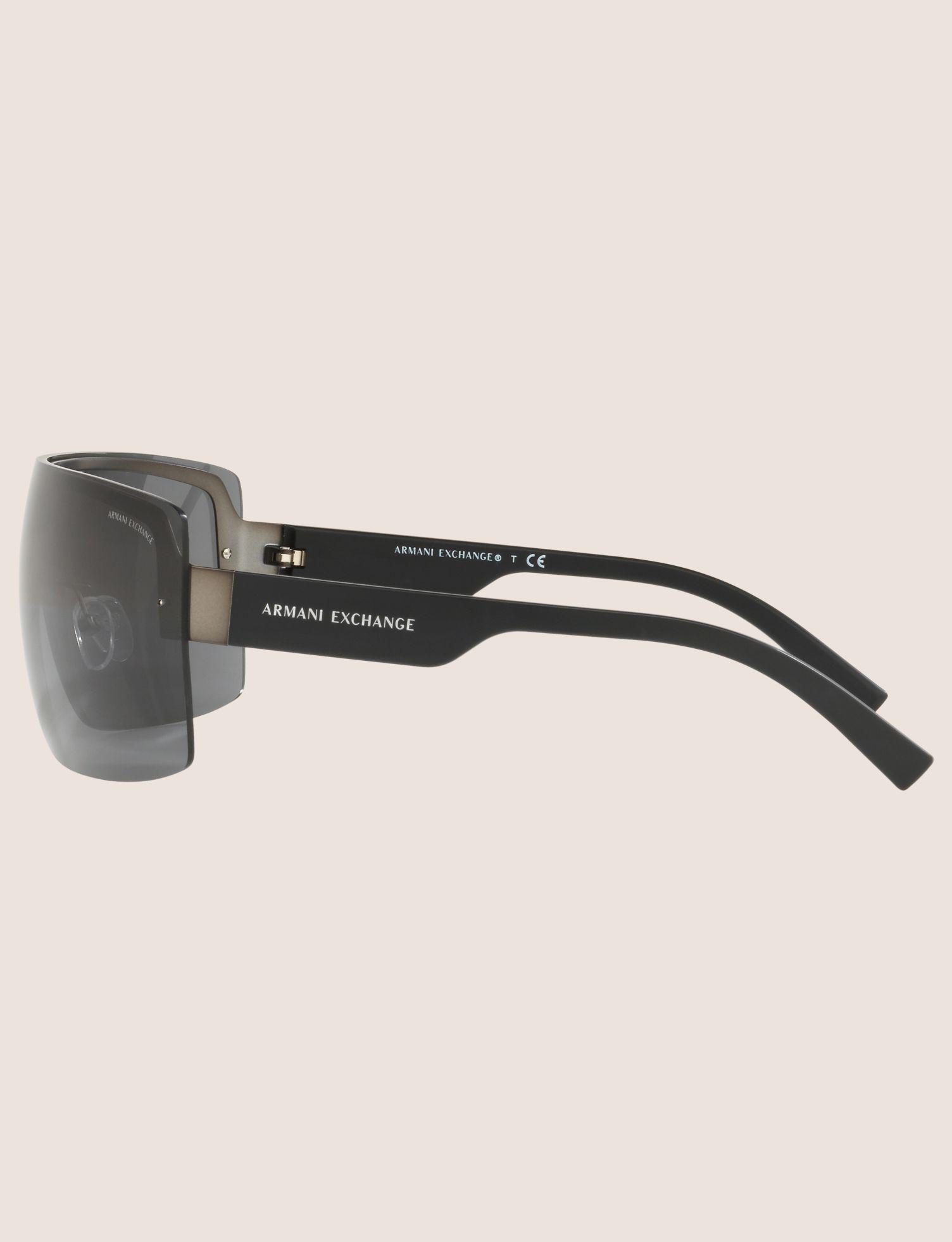 armani exchange shield sunglasses