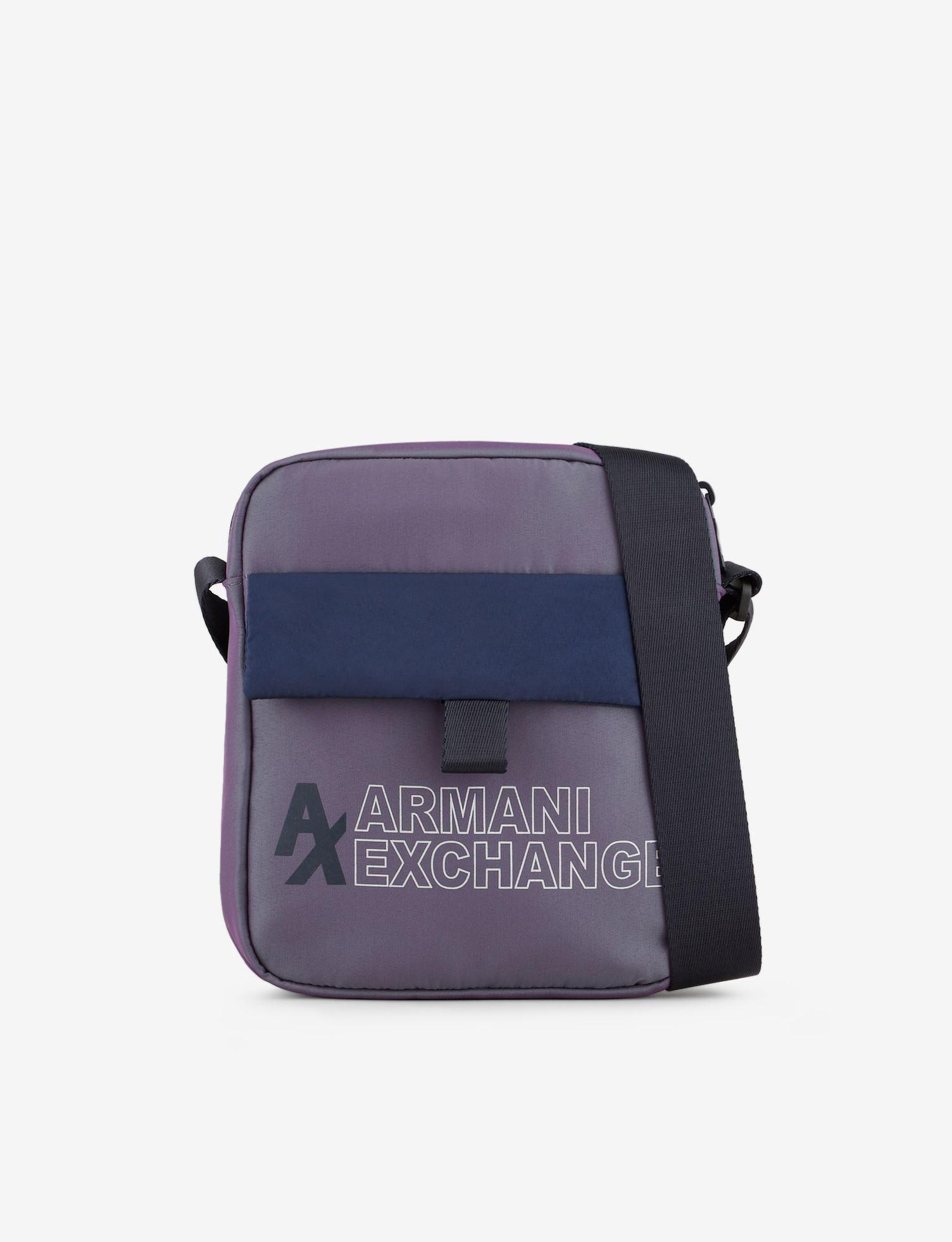 Armani Exchange Synthetic Shoulder Strap In Two-tone Technical Fabric in  Purple (Blue) for Men | Lyst