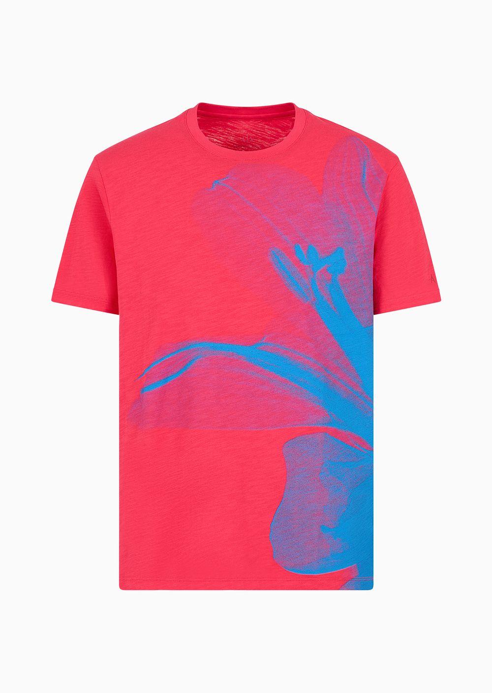 White and red armani exchange sale shirt