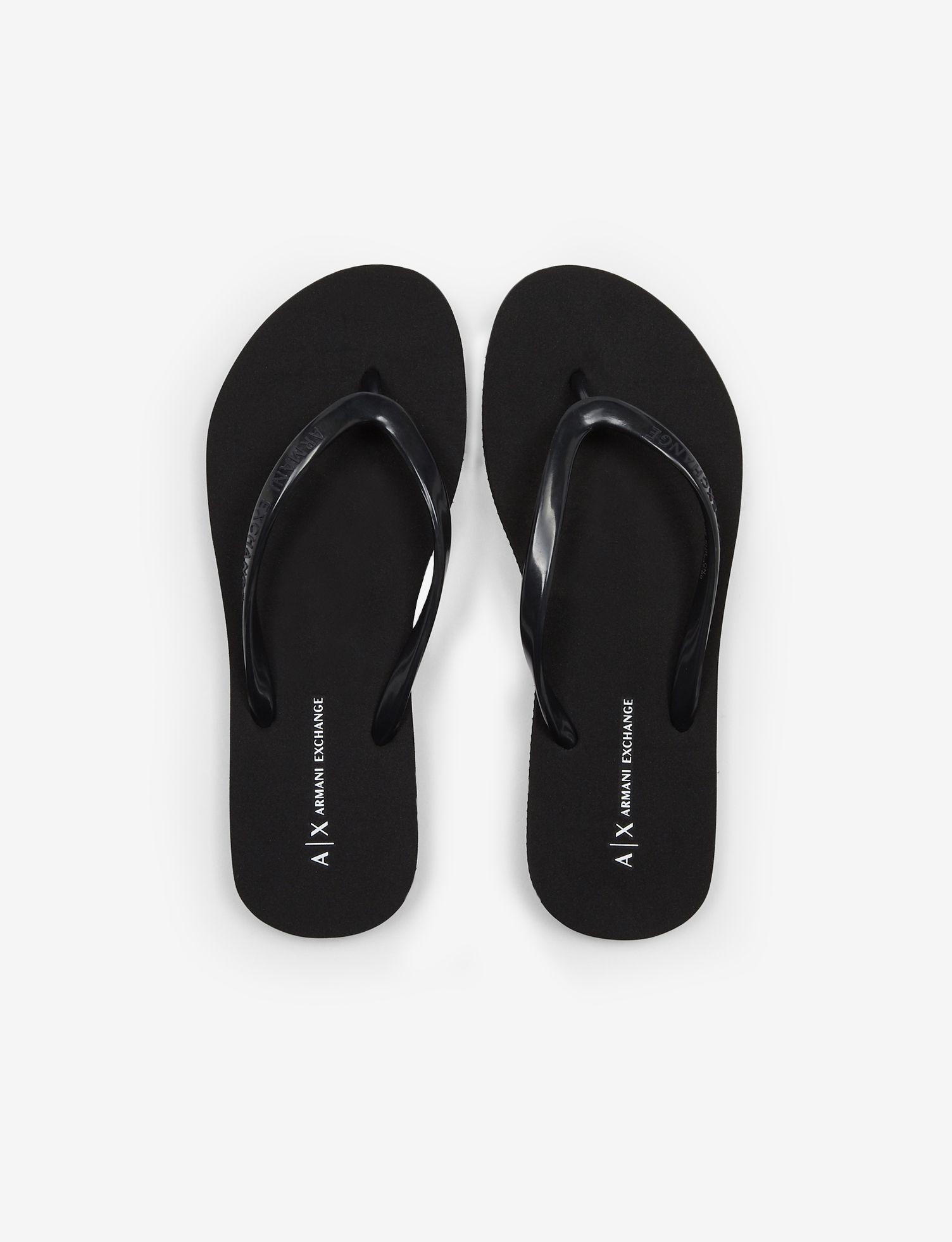 Armani Exchange Flipflops in Black Lyst