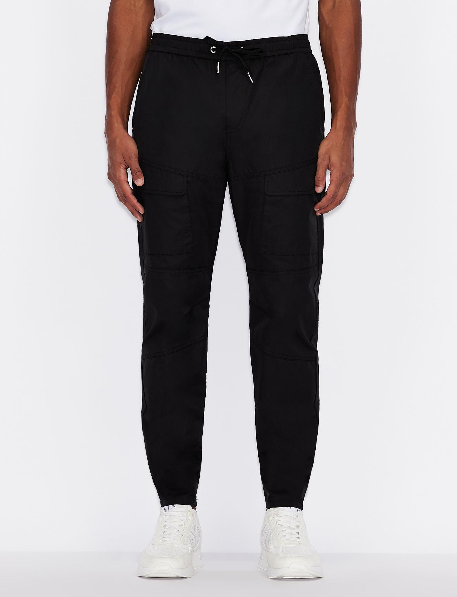 Armani Exchange Cargo Pants in Black for Men Lyst
