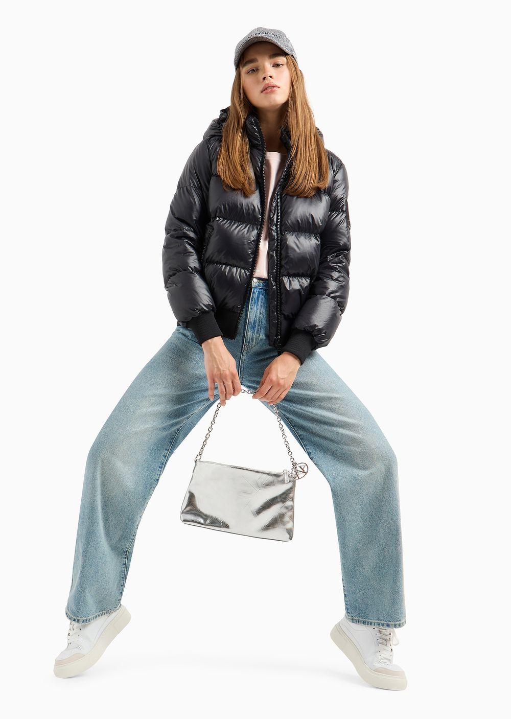 Armani jeans puffer jacket women's best sale