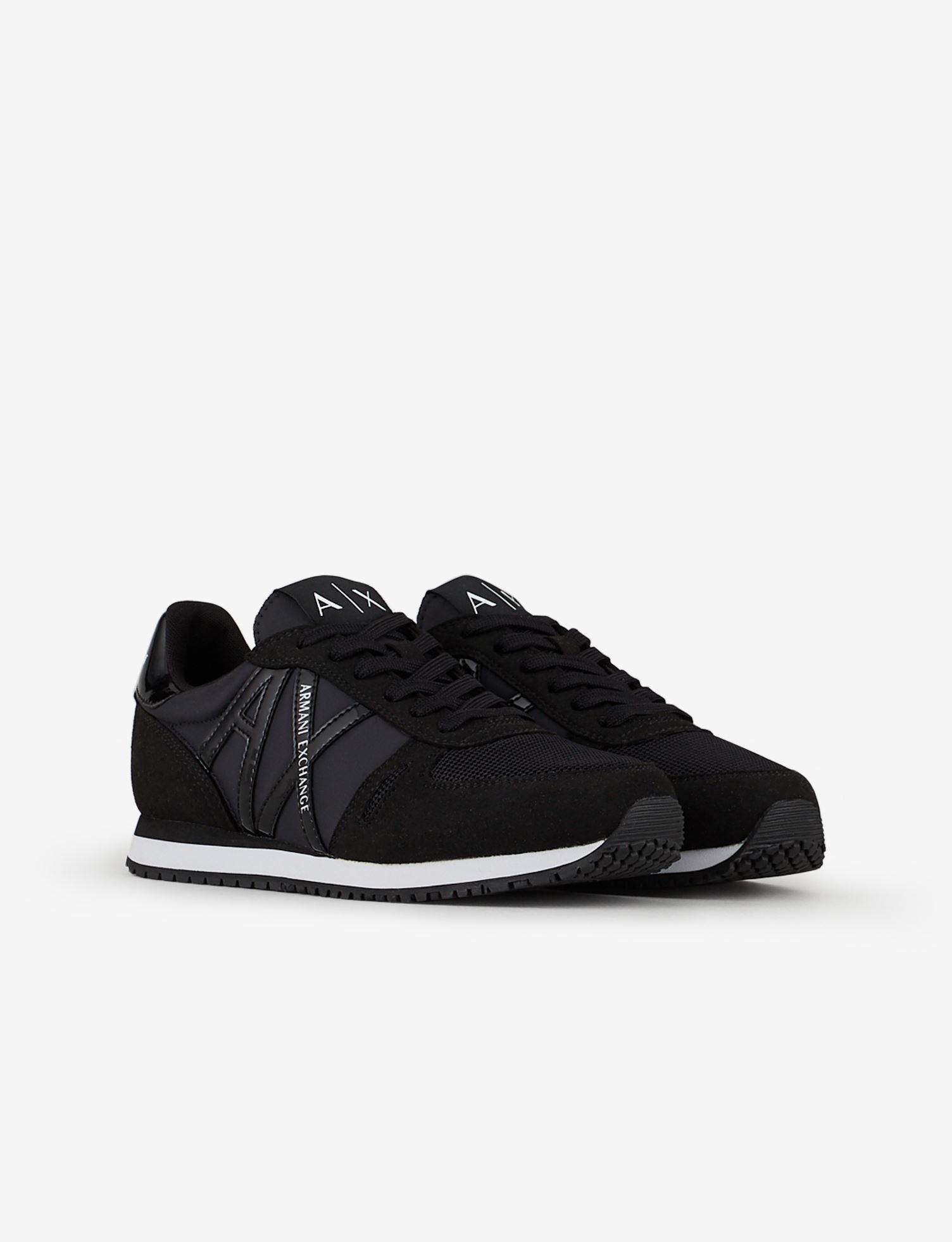 Scarpe Uomo ARMANI EXCHANGE Sneakers Colore Nero E Bianco A Sconto ...