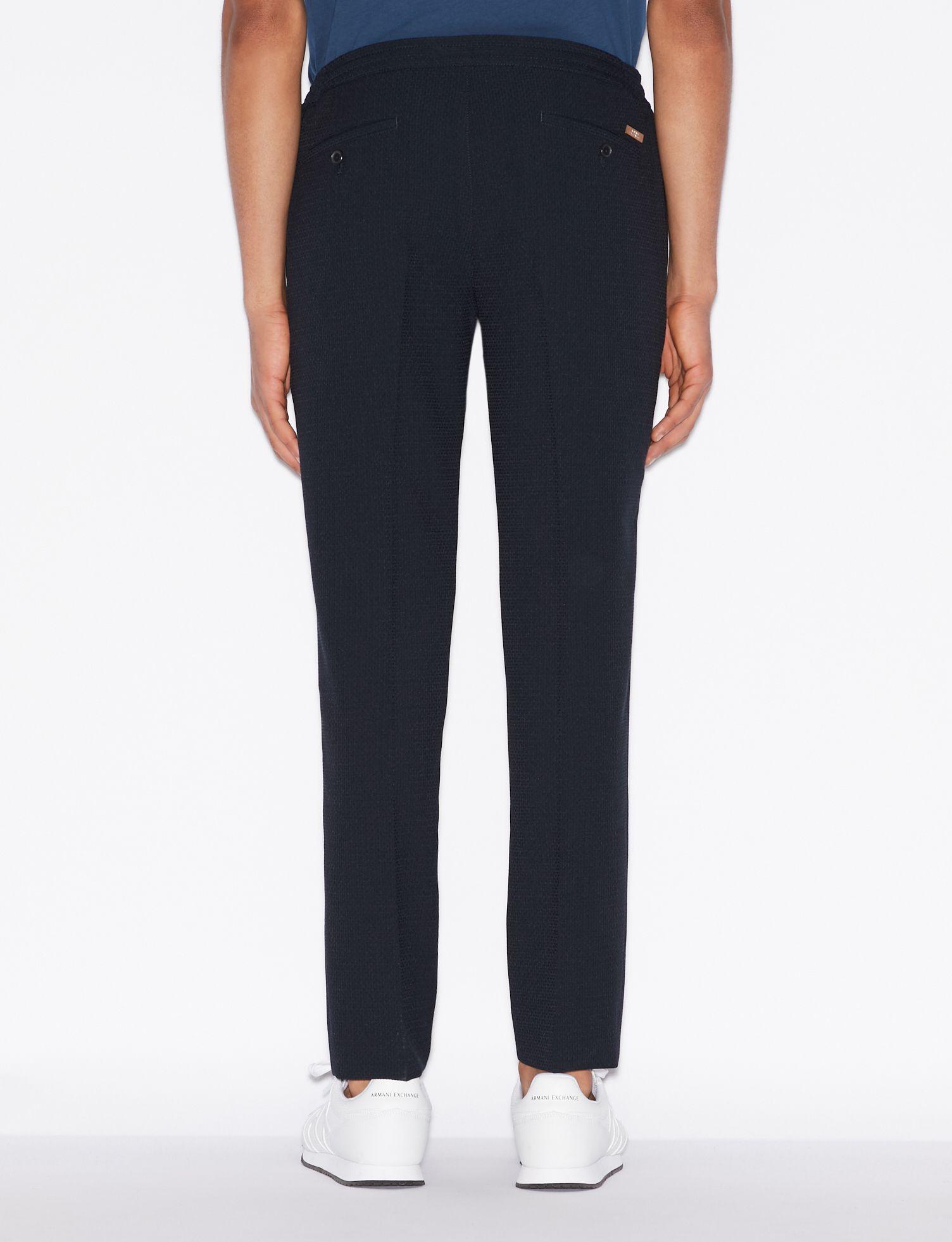 Armani Exchange Synthetic Slimfit Pants in Navy Blue (Blue) for Men Lyst