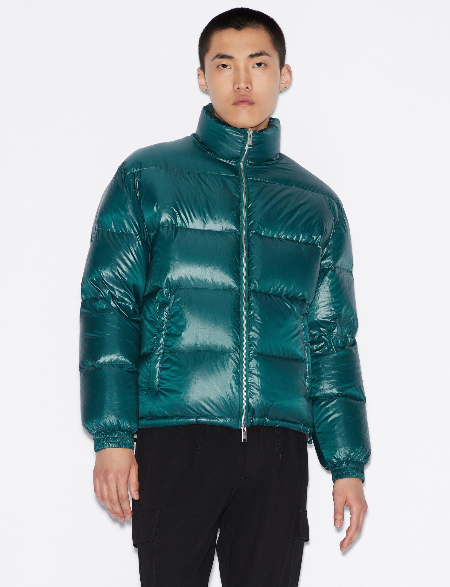Armani Exchange Synthetic Puffer Jacket With Contrasting Lining in ...