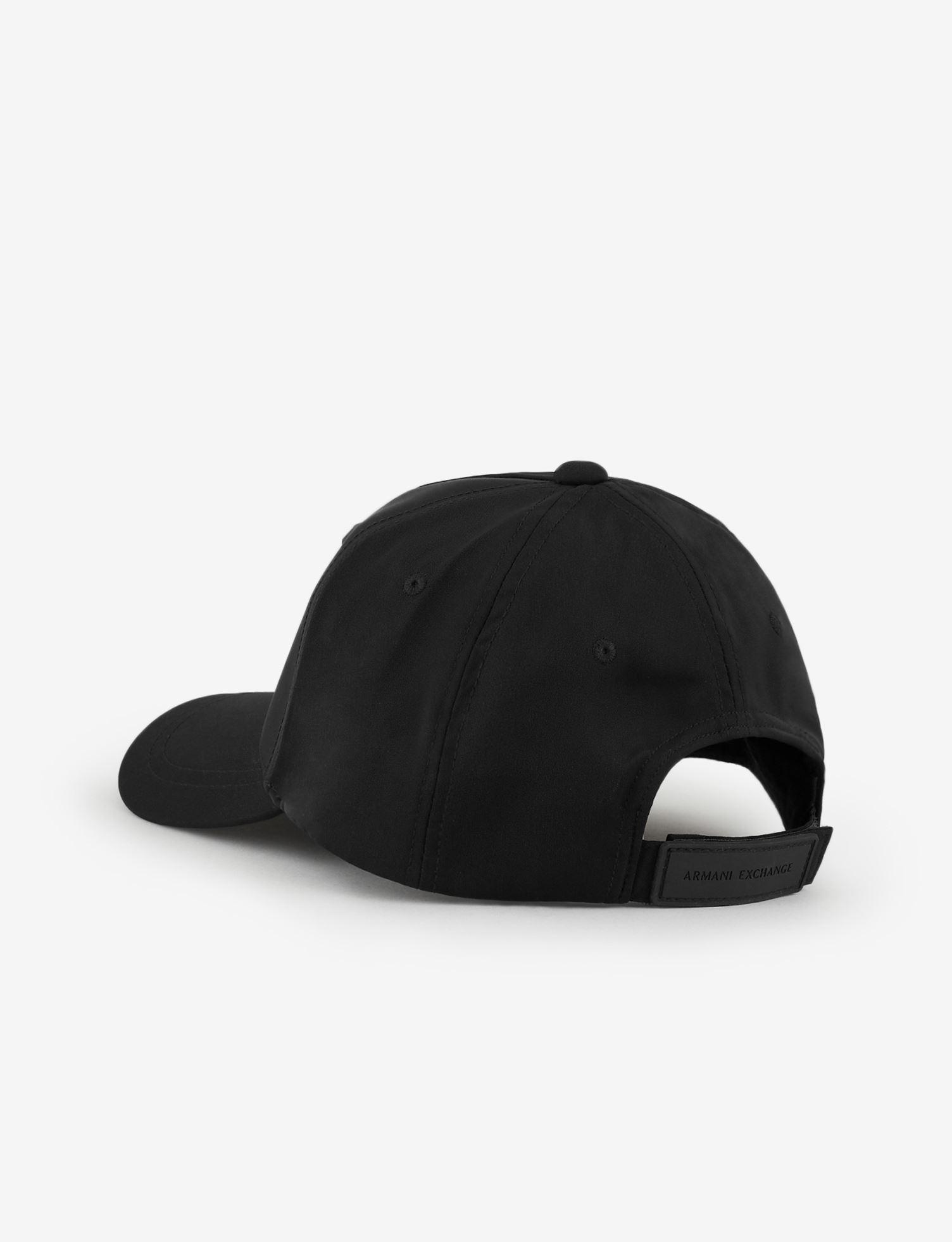 Armani Exchange Rubberised Logo Baseball Cap in Black for Men | Lyst