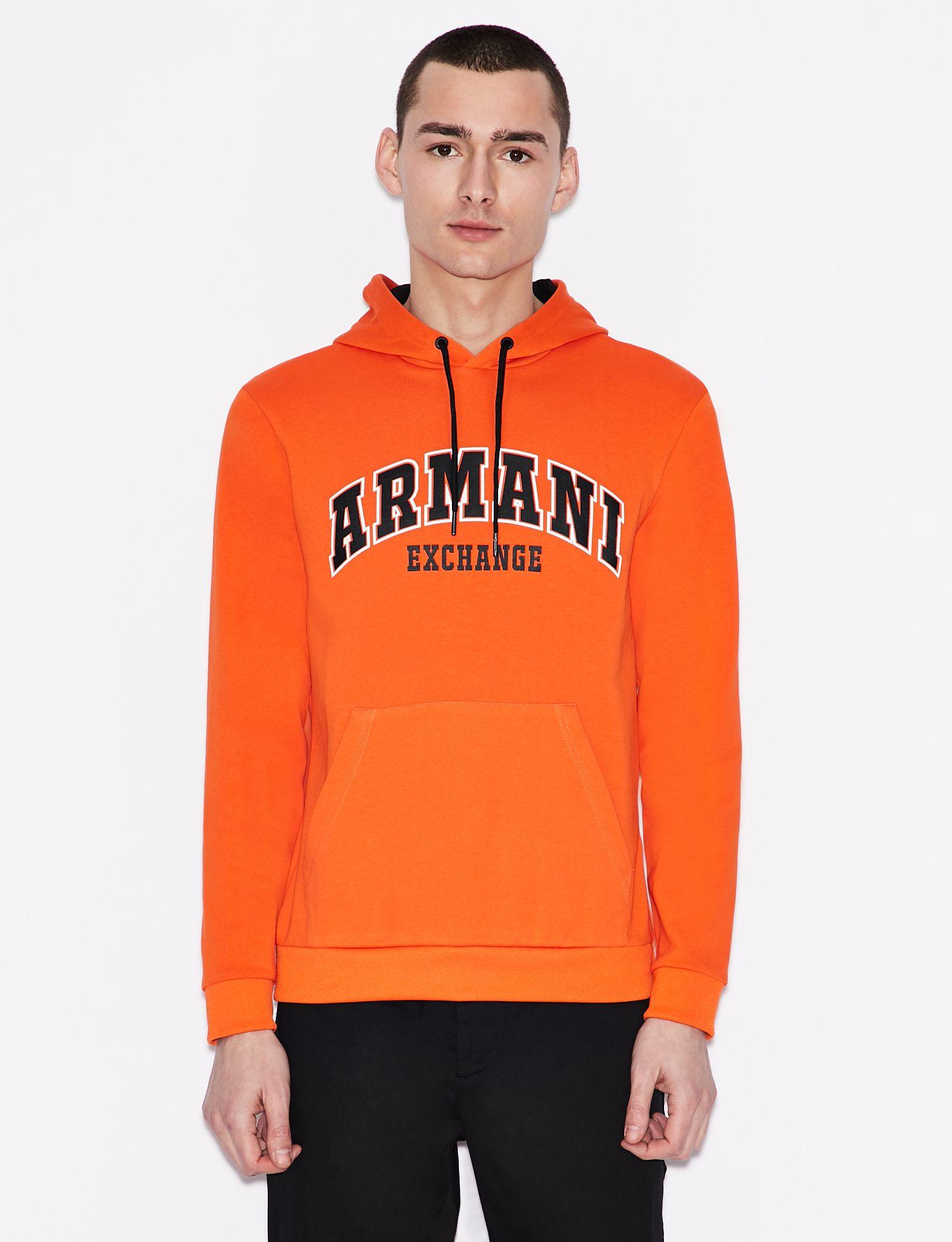 Hooded Sweatshirt in Orange for Men 