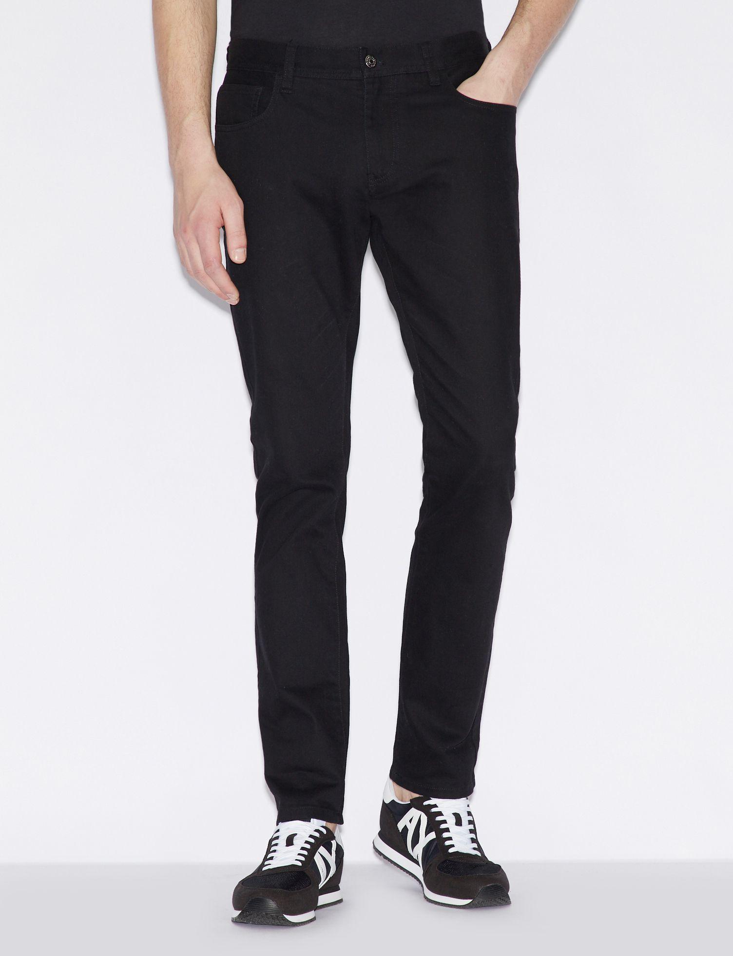 Armani Exchange Denim J13 Slim-fit Jeans in Black for Men - Lyst