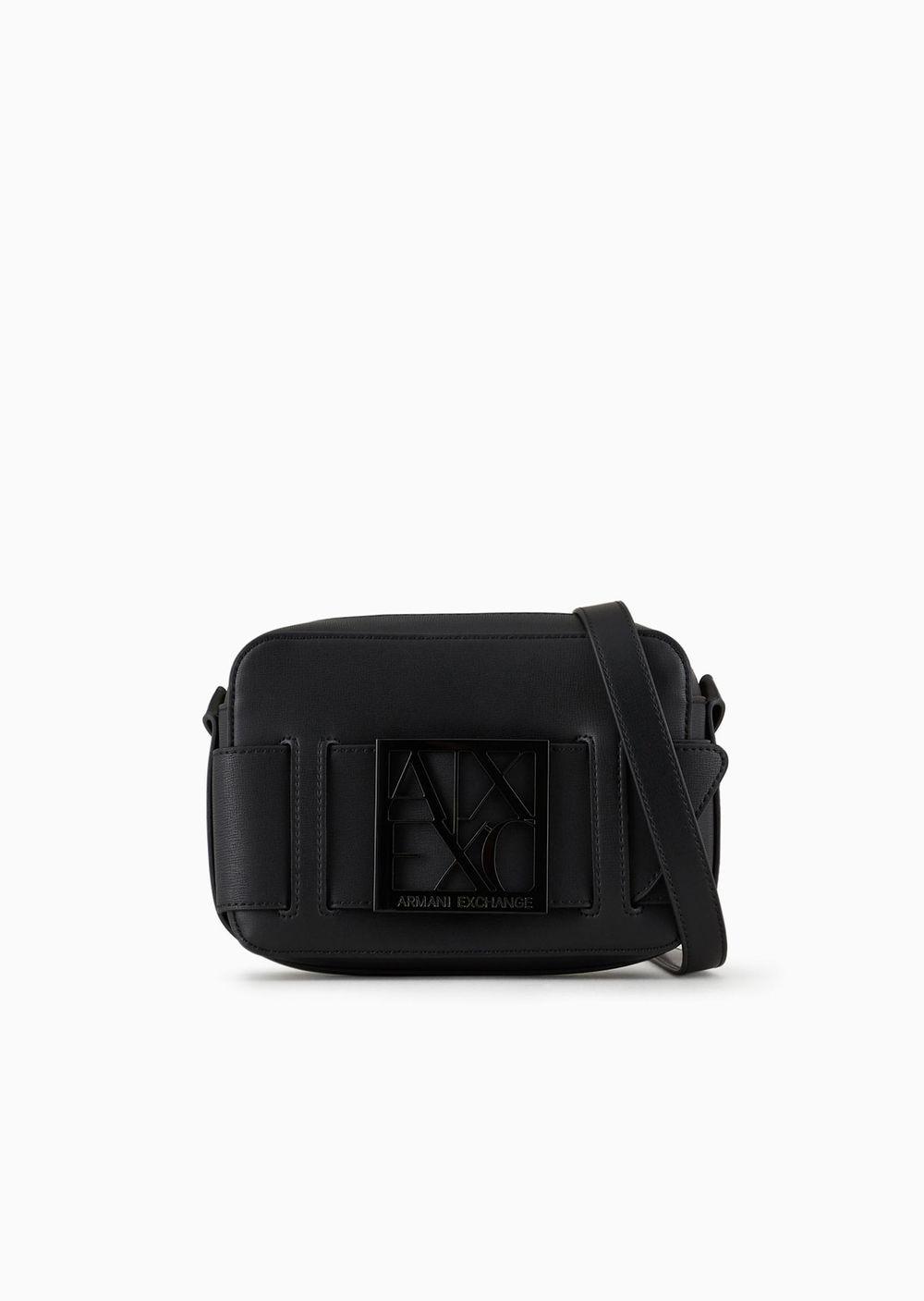 Armani Exchange Camera Case With Adjustable Shoulder Strap in Black | Lyst
