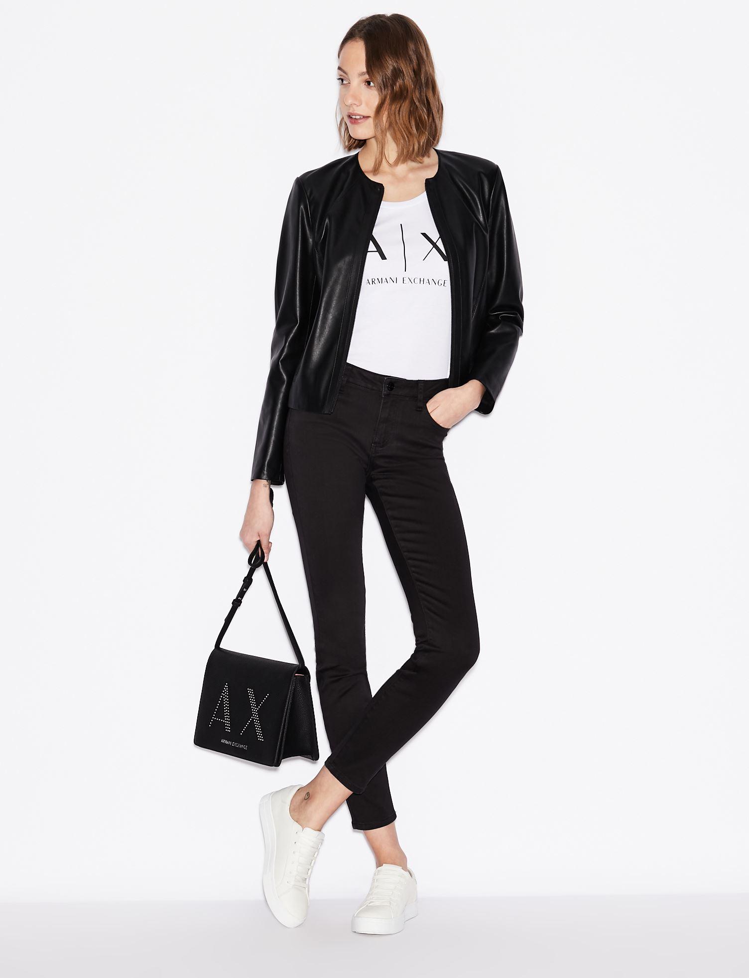 ニッサン・638 ARMANI EXCHANGE Asymmetry collar blouson
