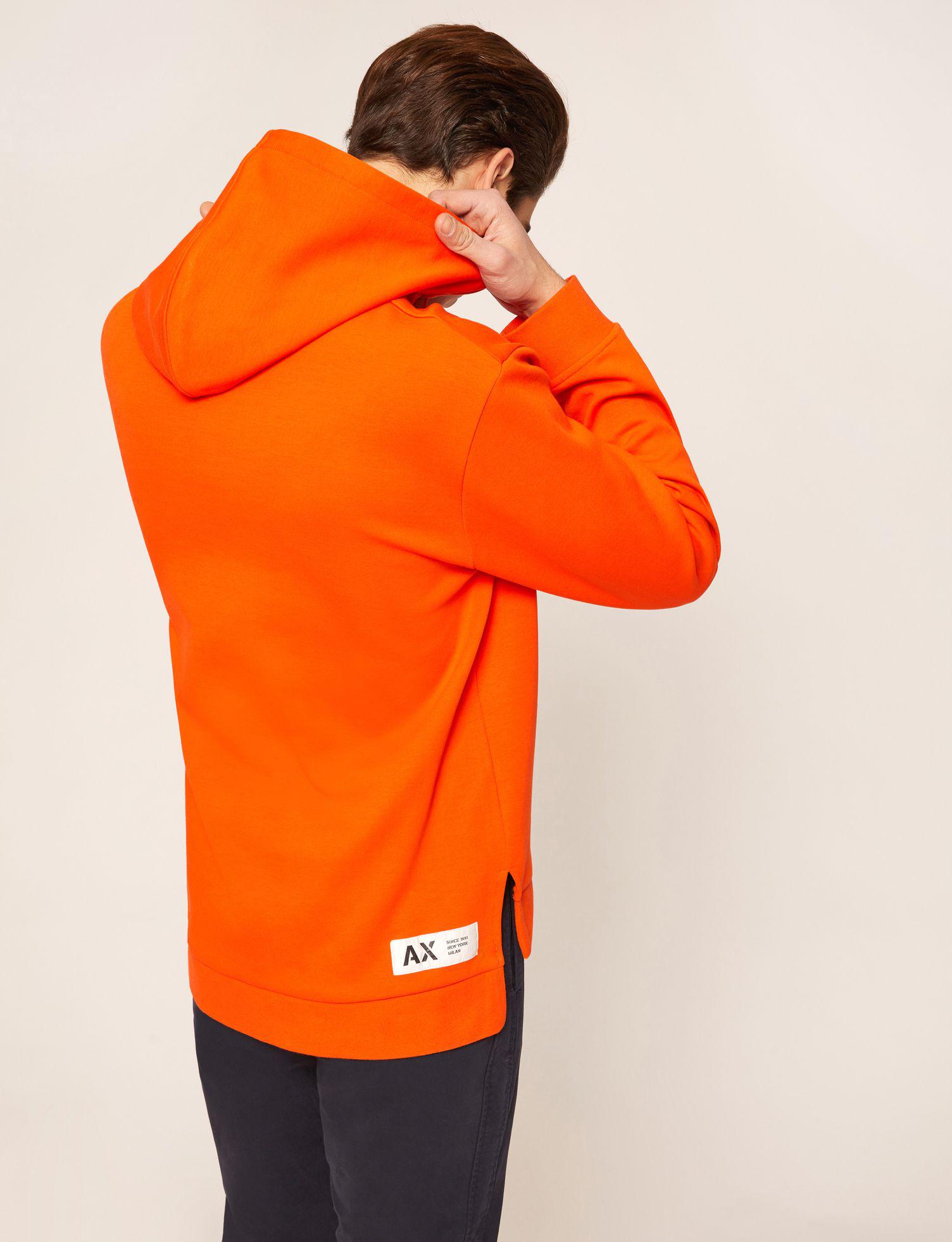 armani orange hoodie