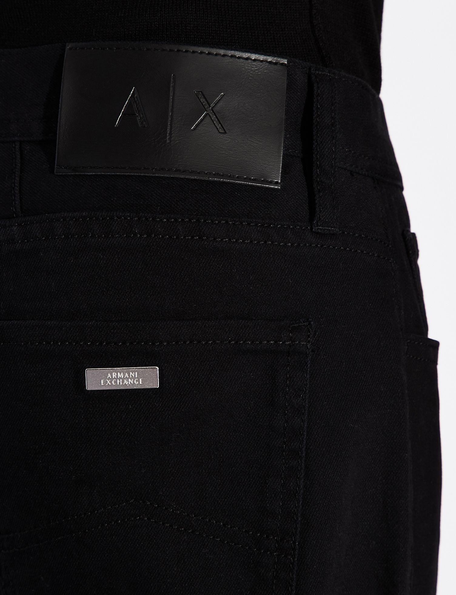Armani Exchange Denim Straightcut Jeans in Black for Men Lyst