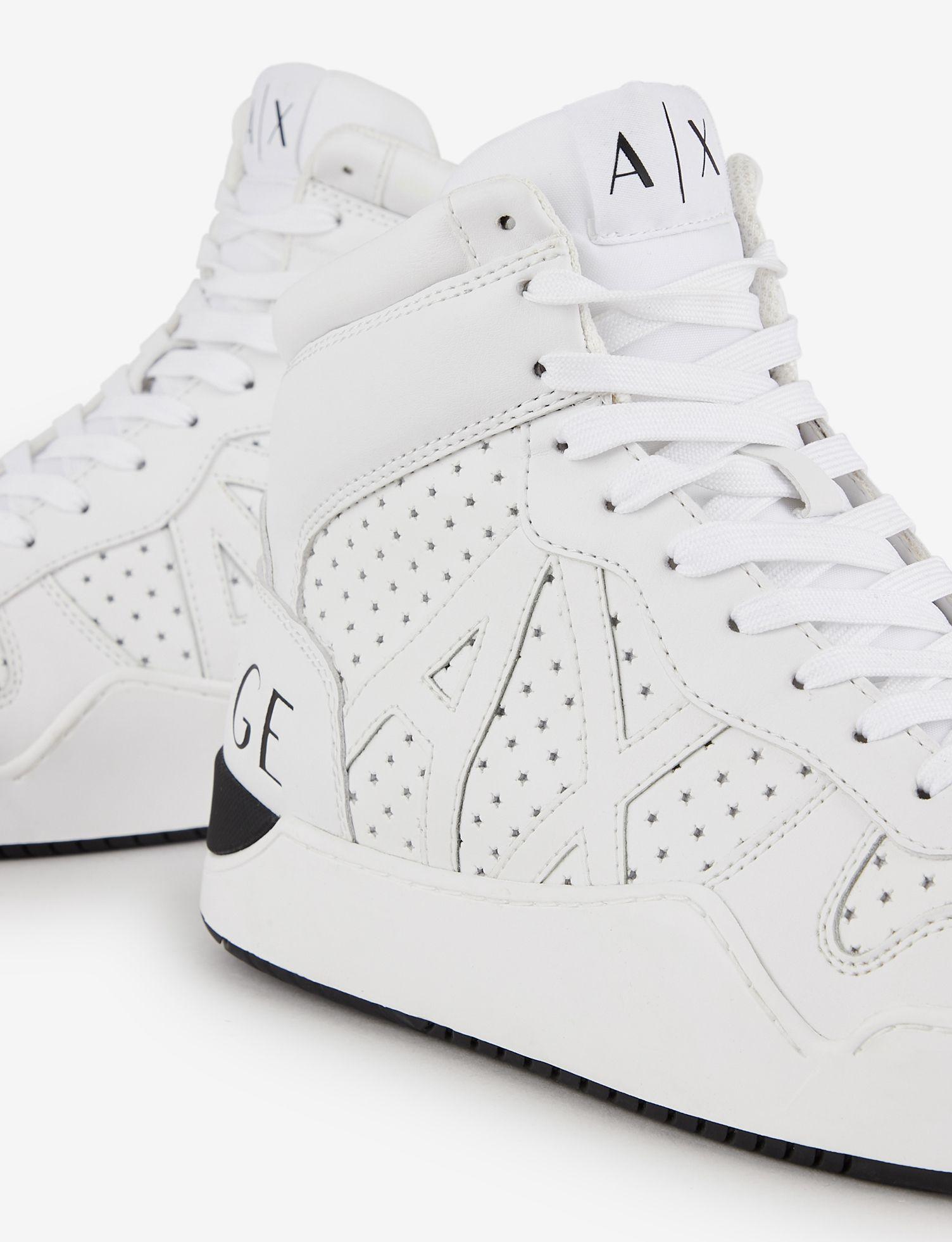 armani exchange high top sneakers
