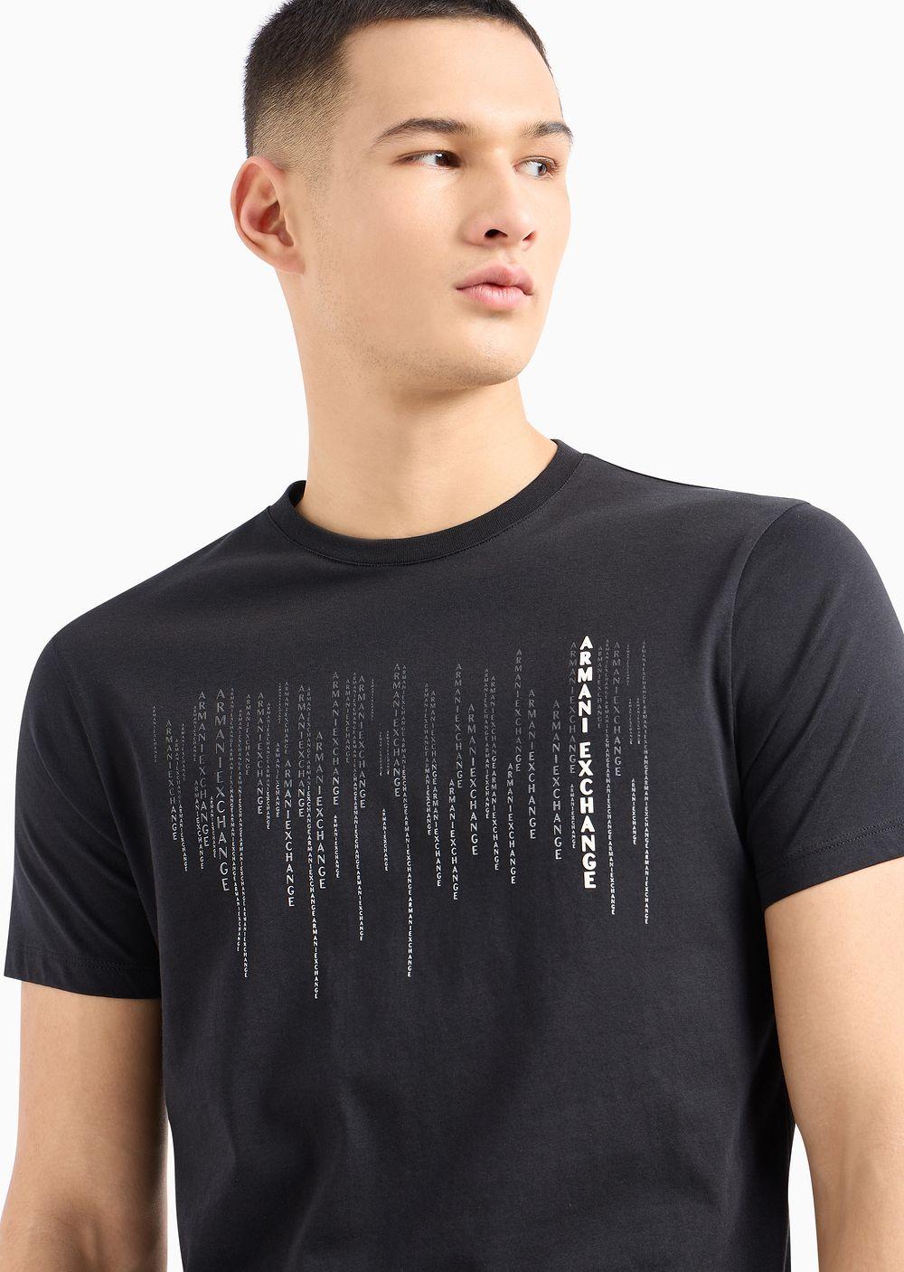 Armani exchange black t shirt deals