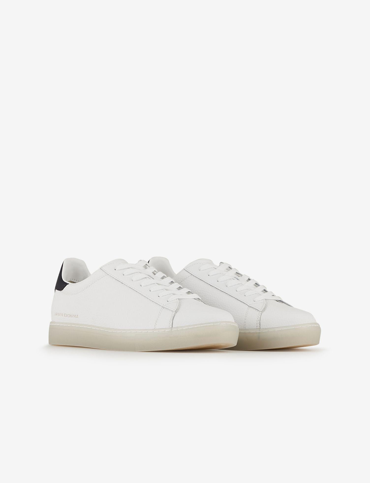 Armani Exchange Leather Trainers in 