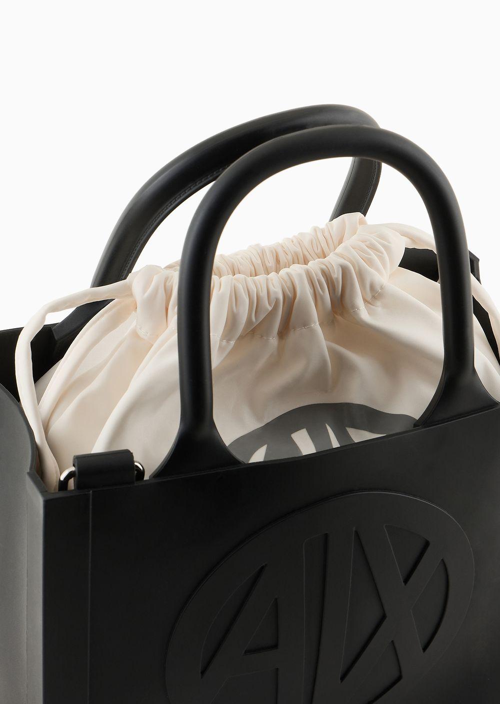 ARMANI EXCHANGE Official Store Milky Bag With Embossed Logo in Black Lyst