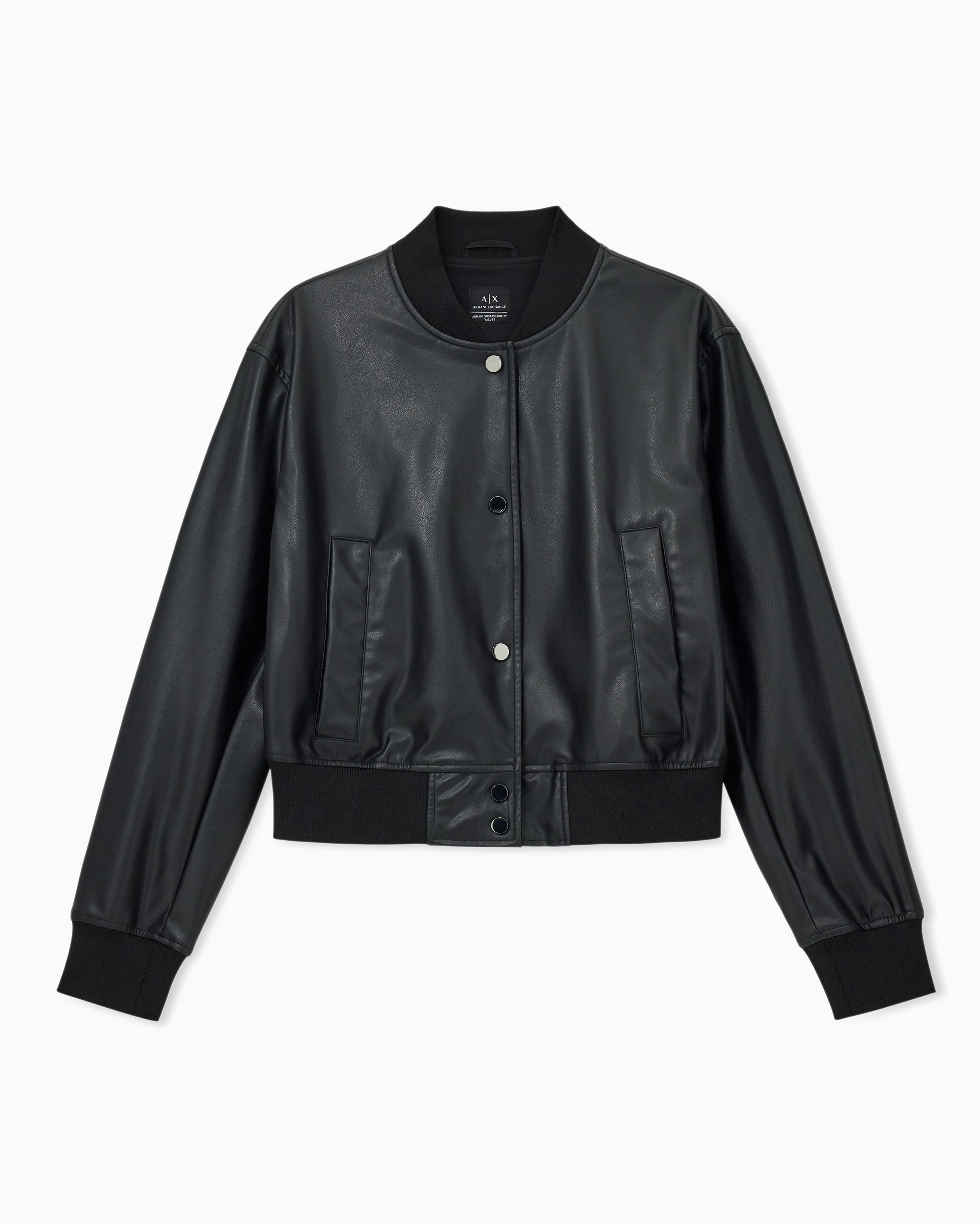 ARMANI EXCHANGE Faux Leather Jackets for Women | Lyst