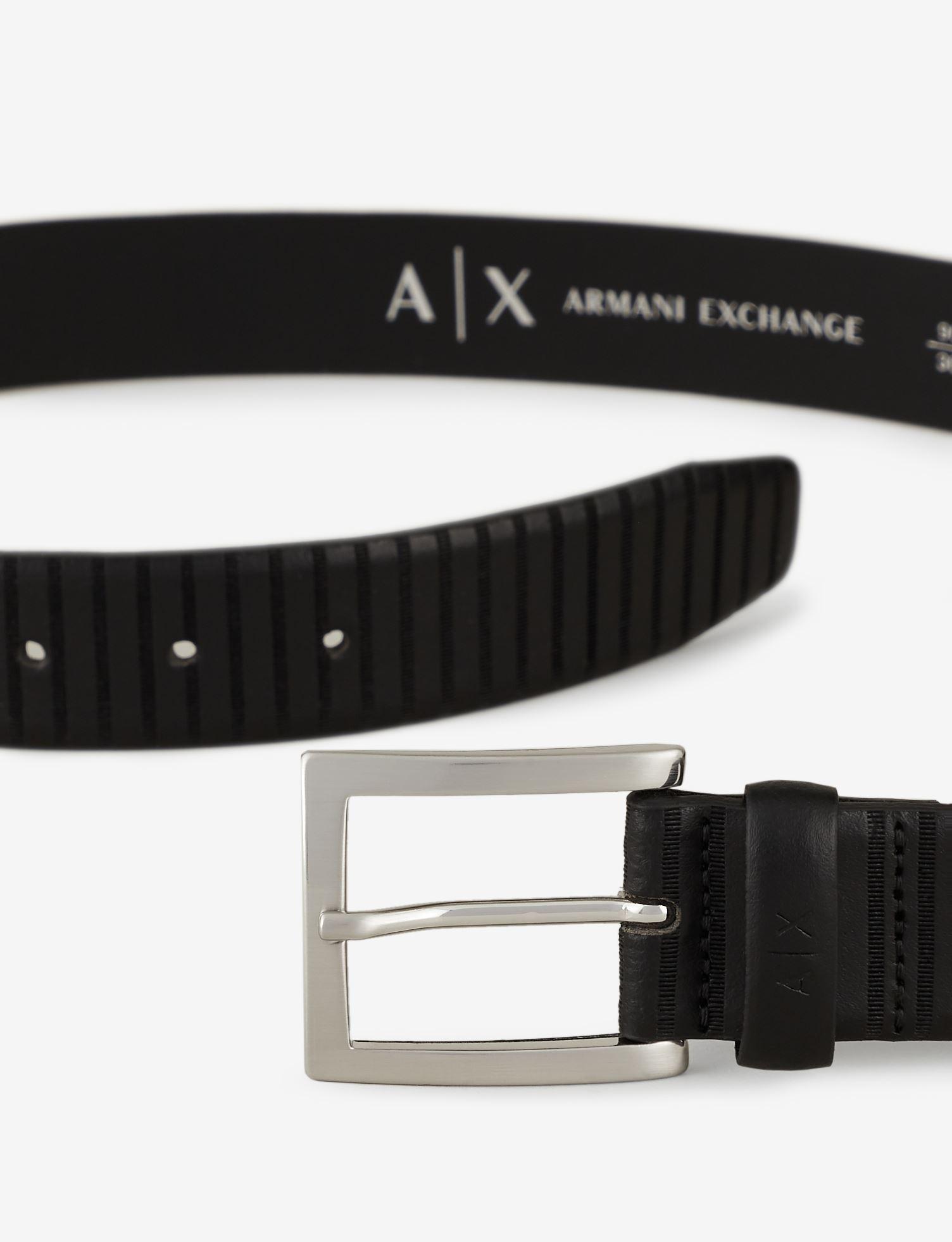 armani exchange black belt