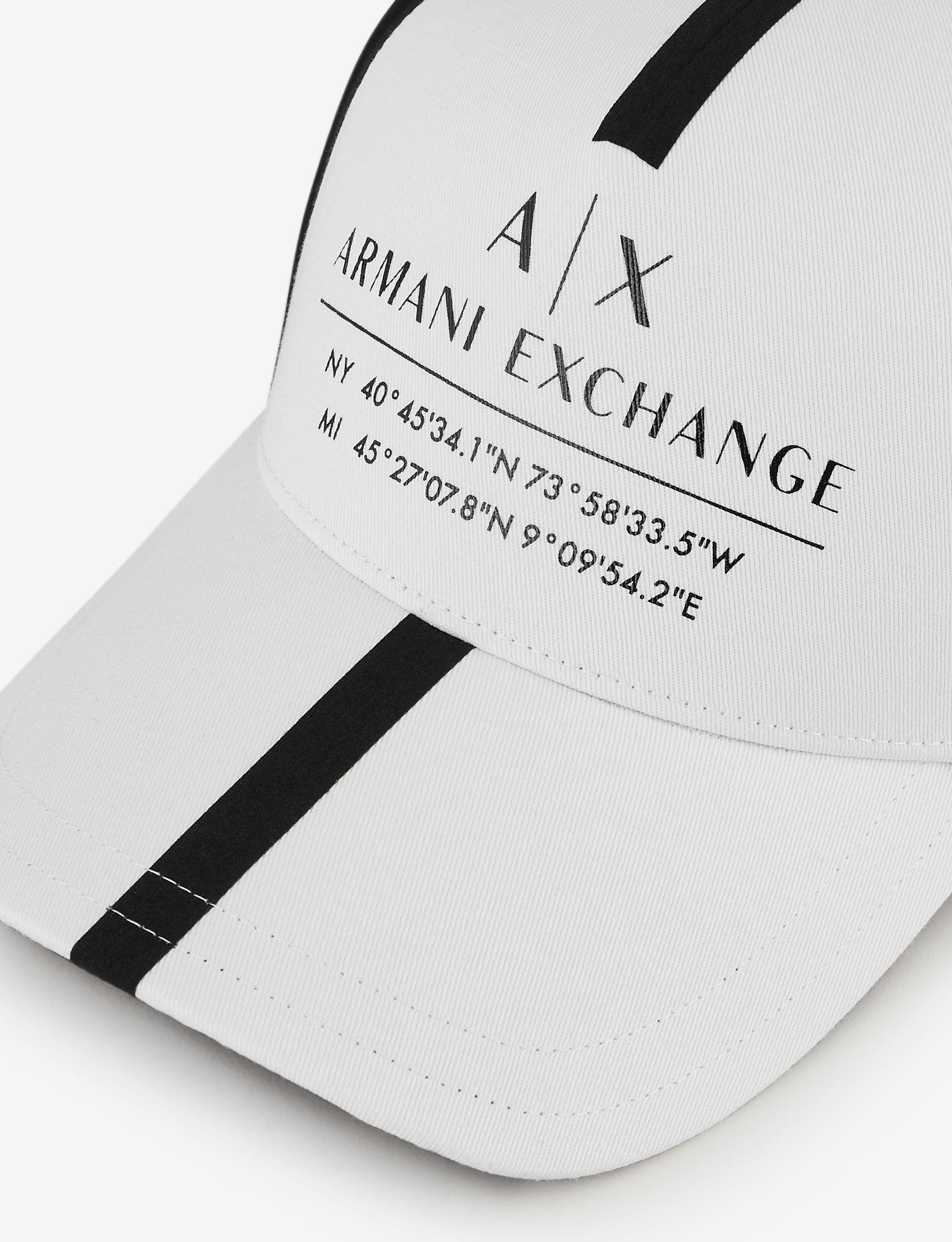 armani exchange cap white