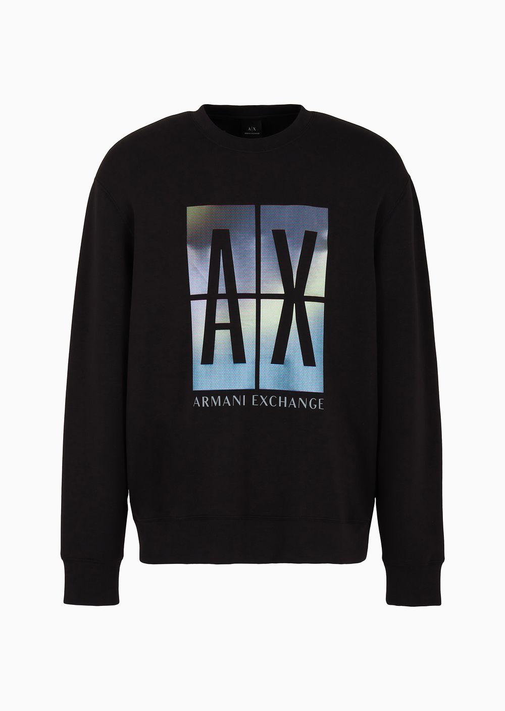 Armani Exchange Sweatshirts Without Hood in Black for Men | Lyst