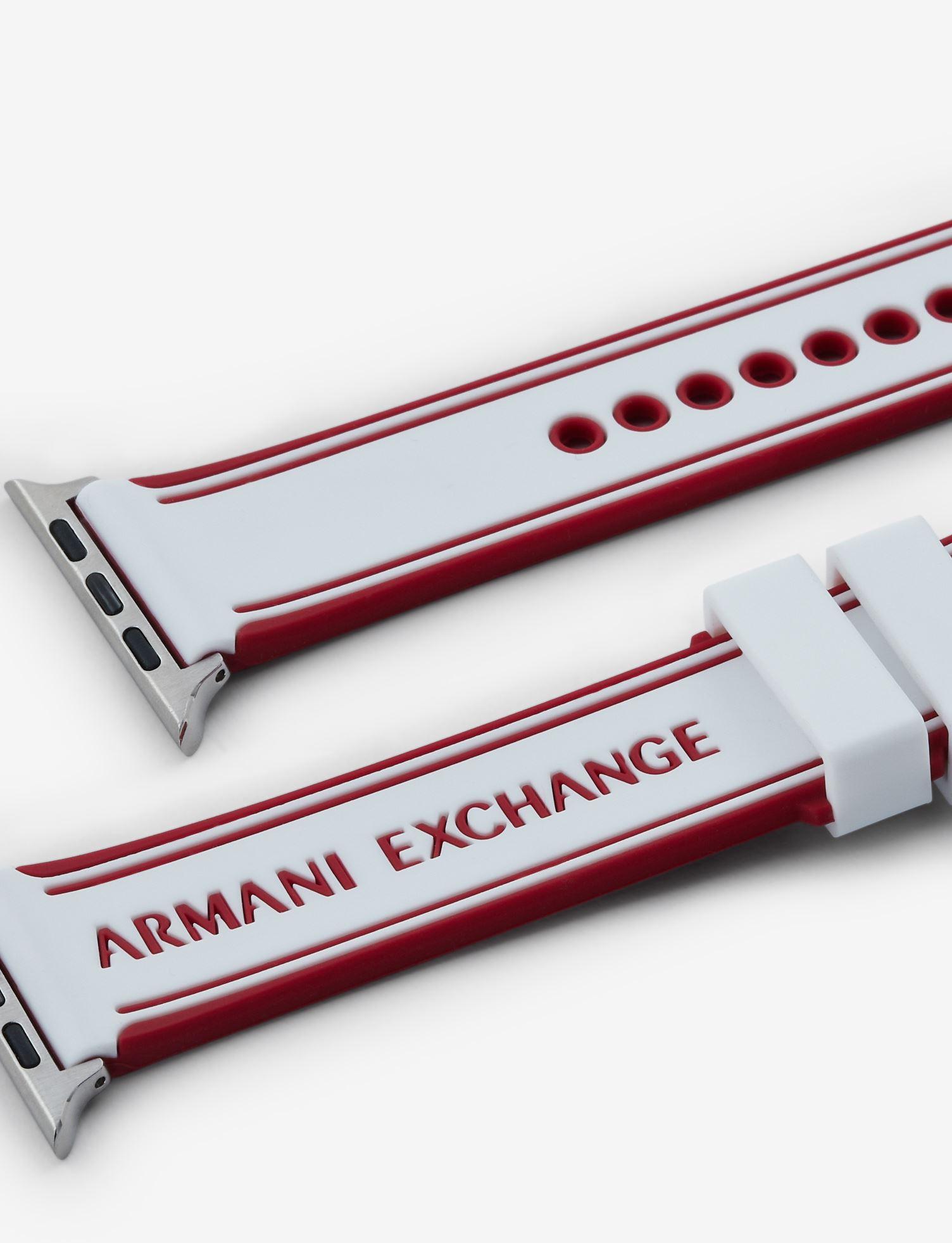 Cinturino in silicone bianco e rosso per Apple Watch® da Uomo di Armani  Exchange in Bianco | Lyst