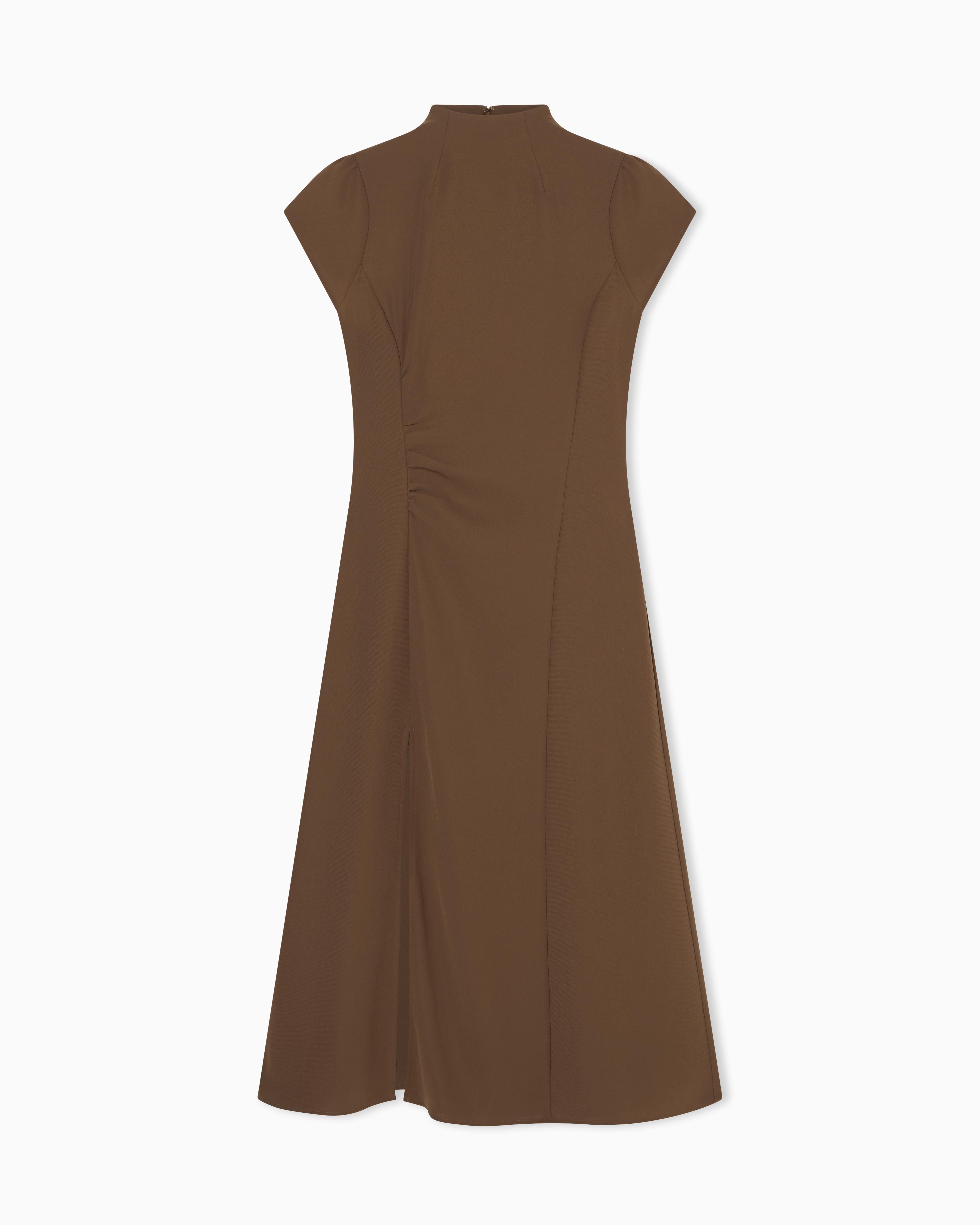 armani exchange fit and flare dress Armani Exchange - Neon Coral Cross Back Dress main image 0