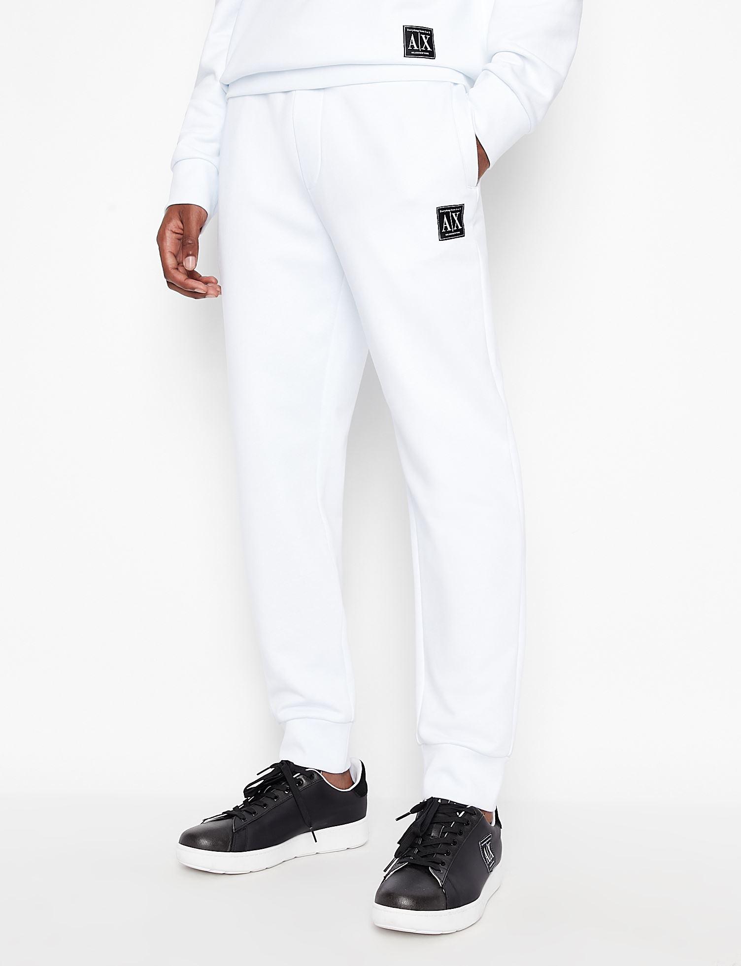 Pantaloni sportiviArmani Exchange in Cotone da Uomo colore Bianco | Lyst
