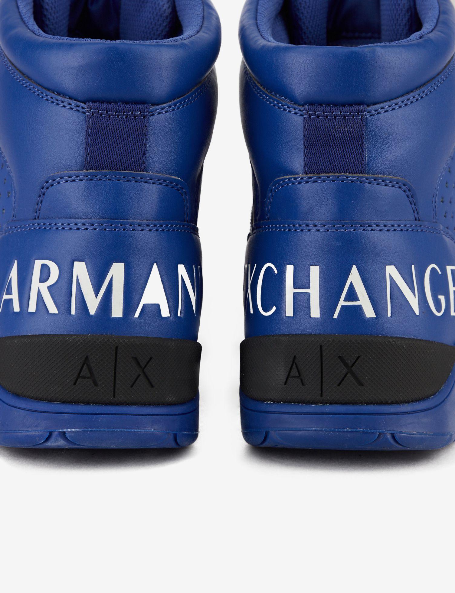 armani exchange blue shoes