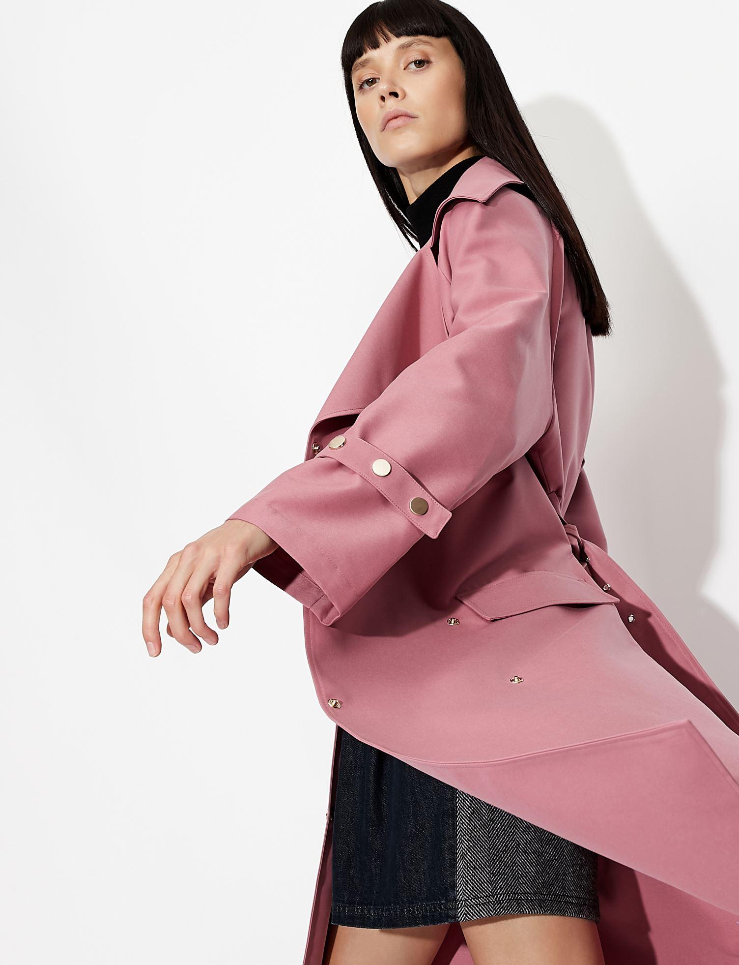 armani pink coat