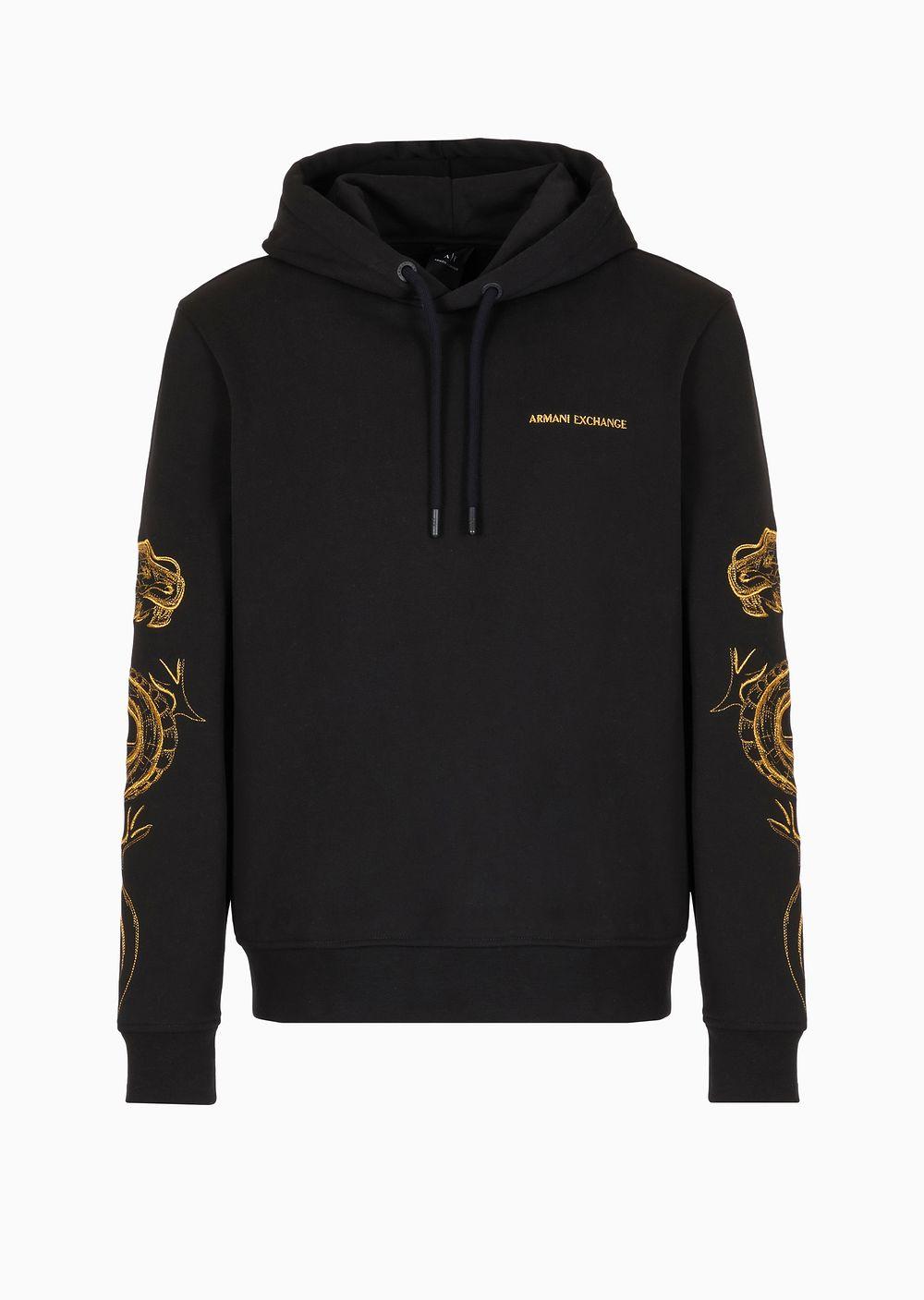 ARMANI EXCHANGE Lunar New Year Hoodie in Black for Men Lyst