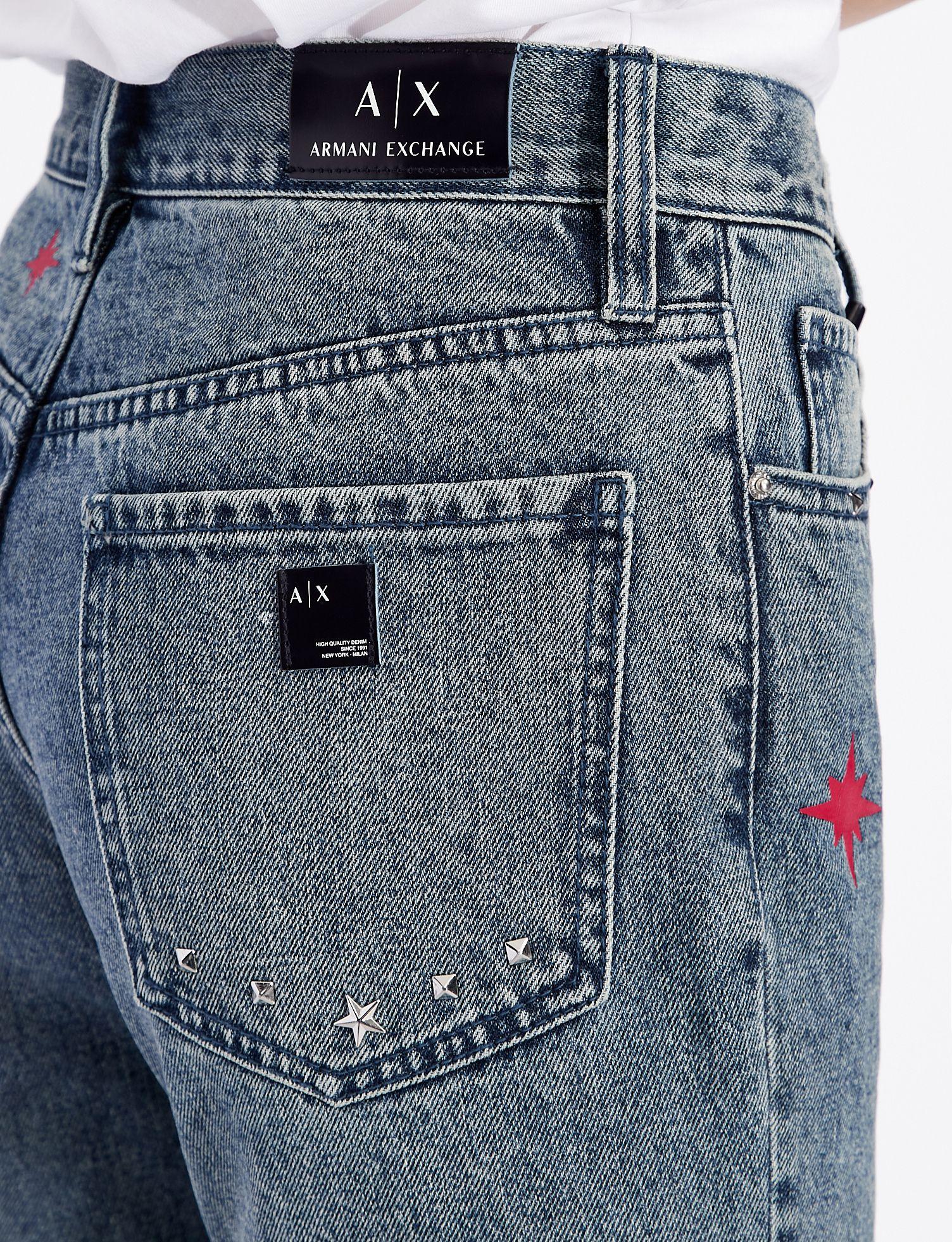 armani exchange blue jeans