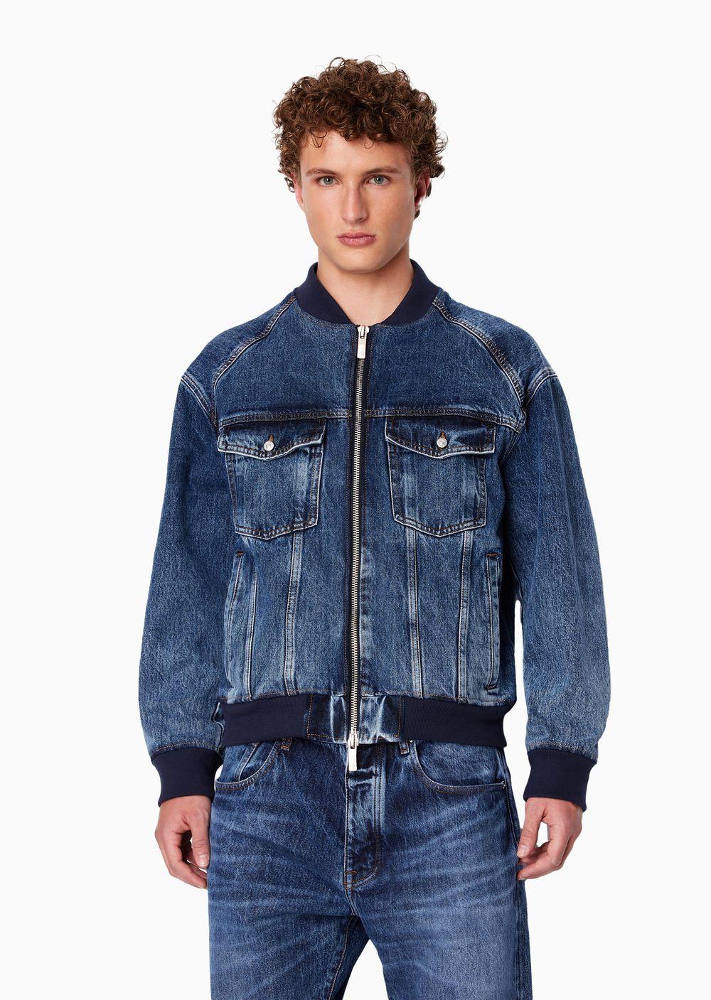 Armani exchange jean jacket deals