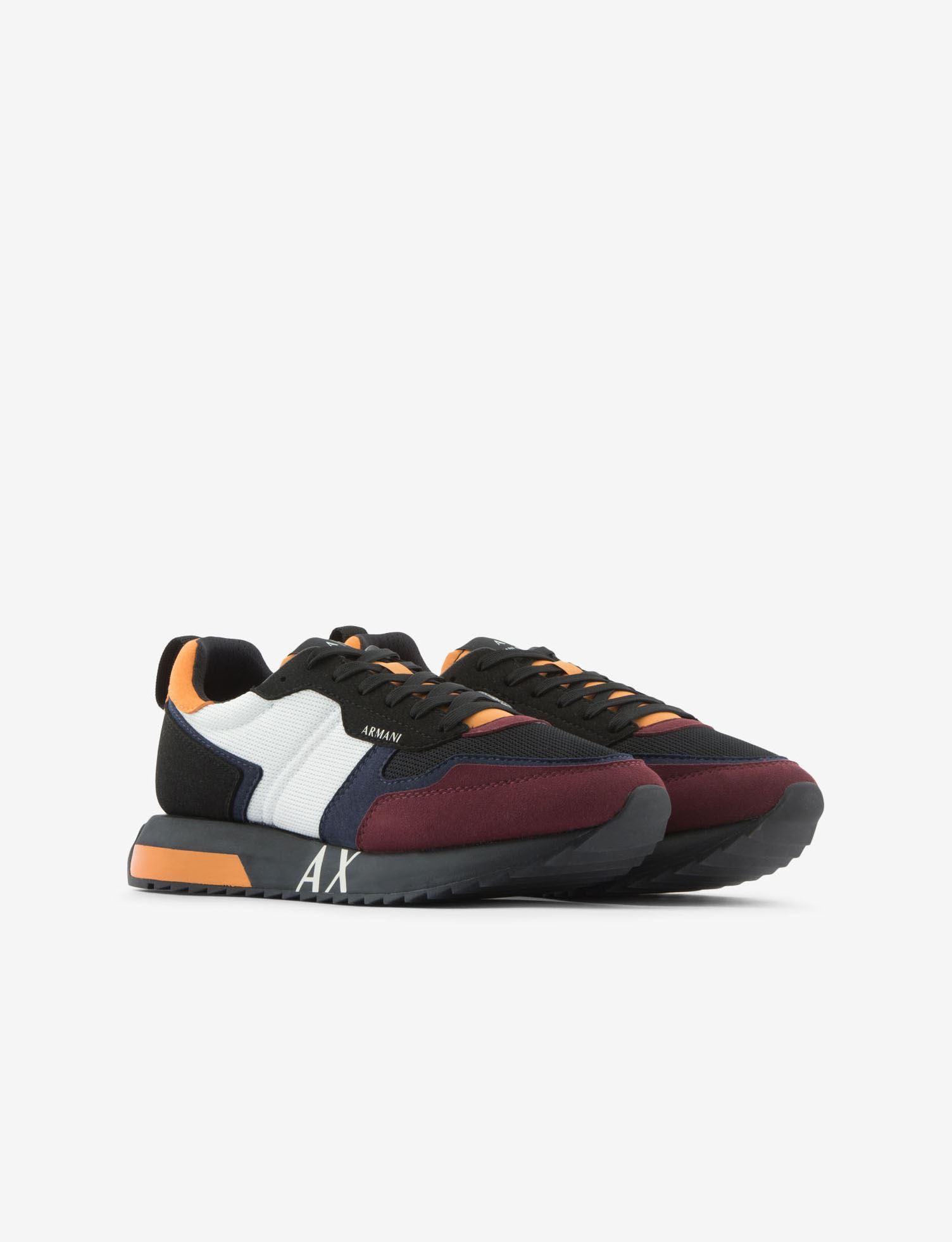 Armani Exchange Colorblock Runner Sneakers for Men | Lyst