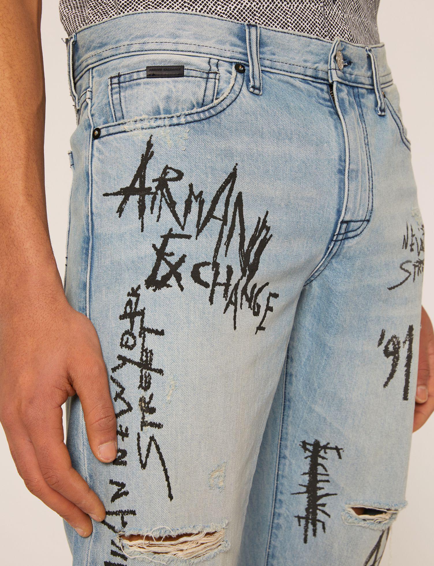armani exchange j16 straight fit jeans