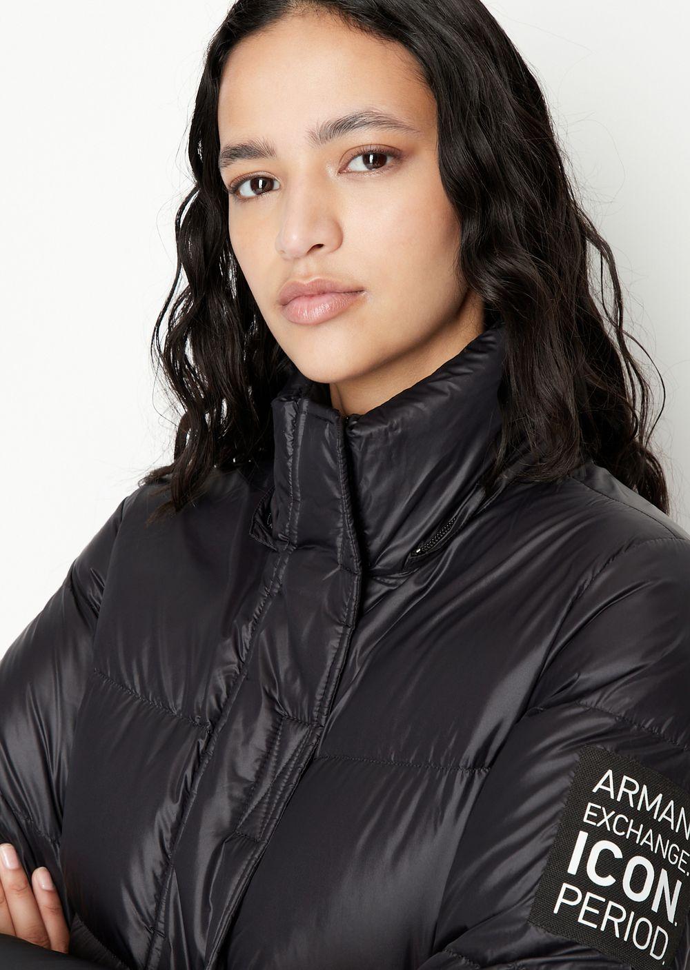 Armani Exchange Women's Icon Logo Padded Jacket